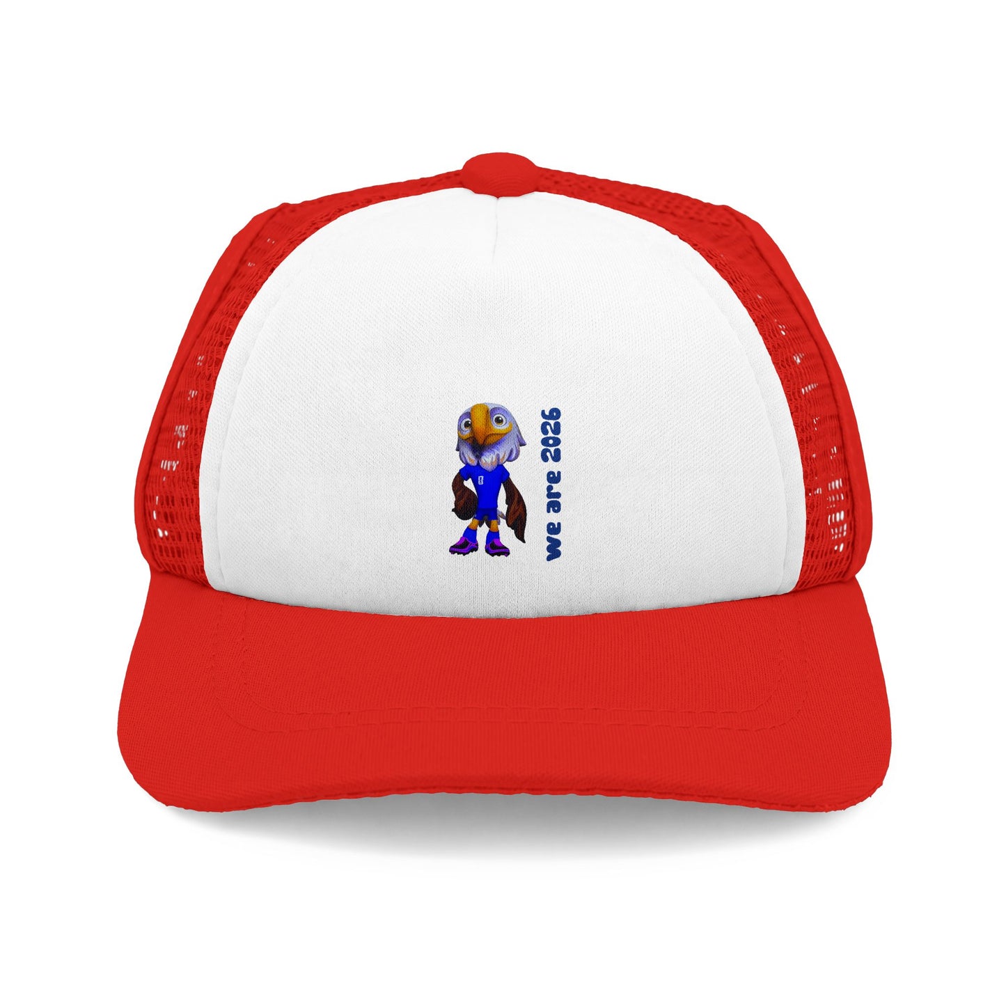 Dog Trucker Hat 2026 World Cup— Cute Cartoon Pup Foam Front Mesh Cap