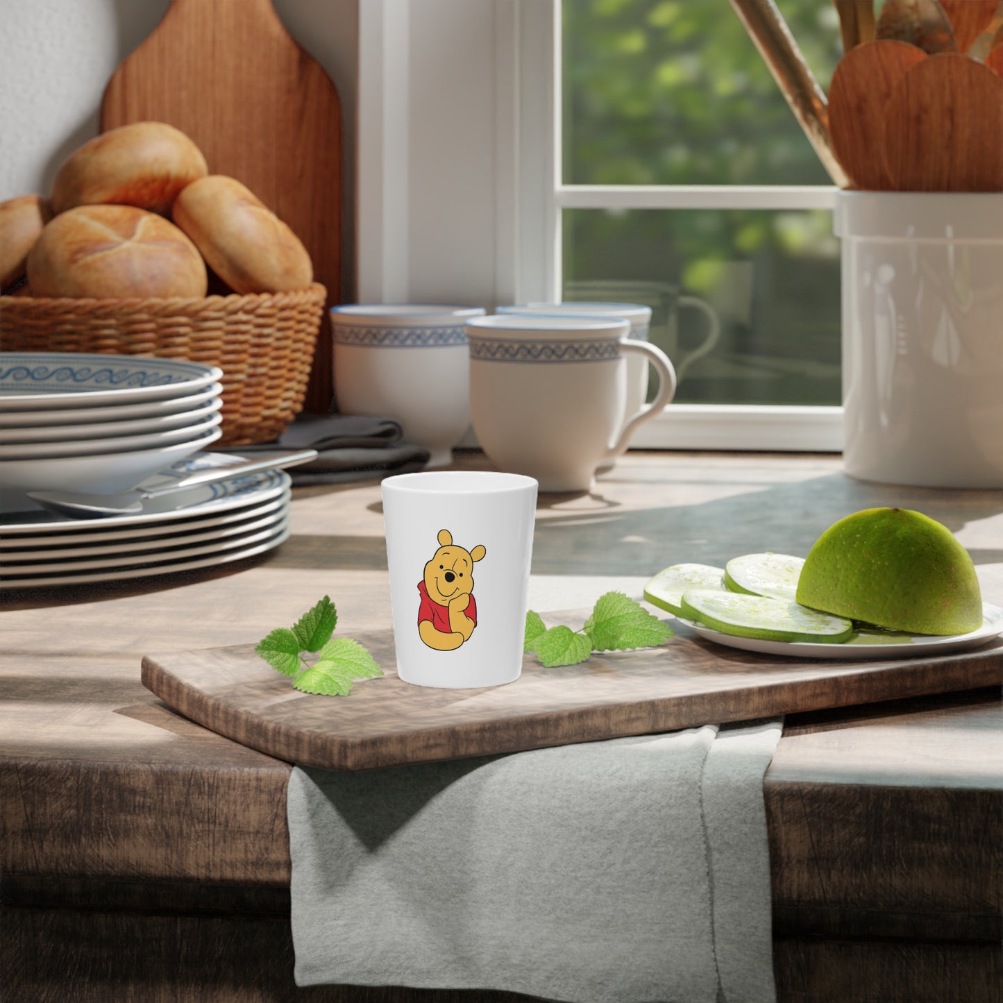 Winnie the Pooh Shot Glass — Cute Cartoon Honey-Loving Character Bar Glass