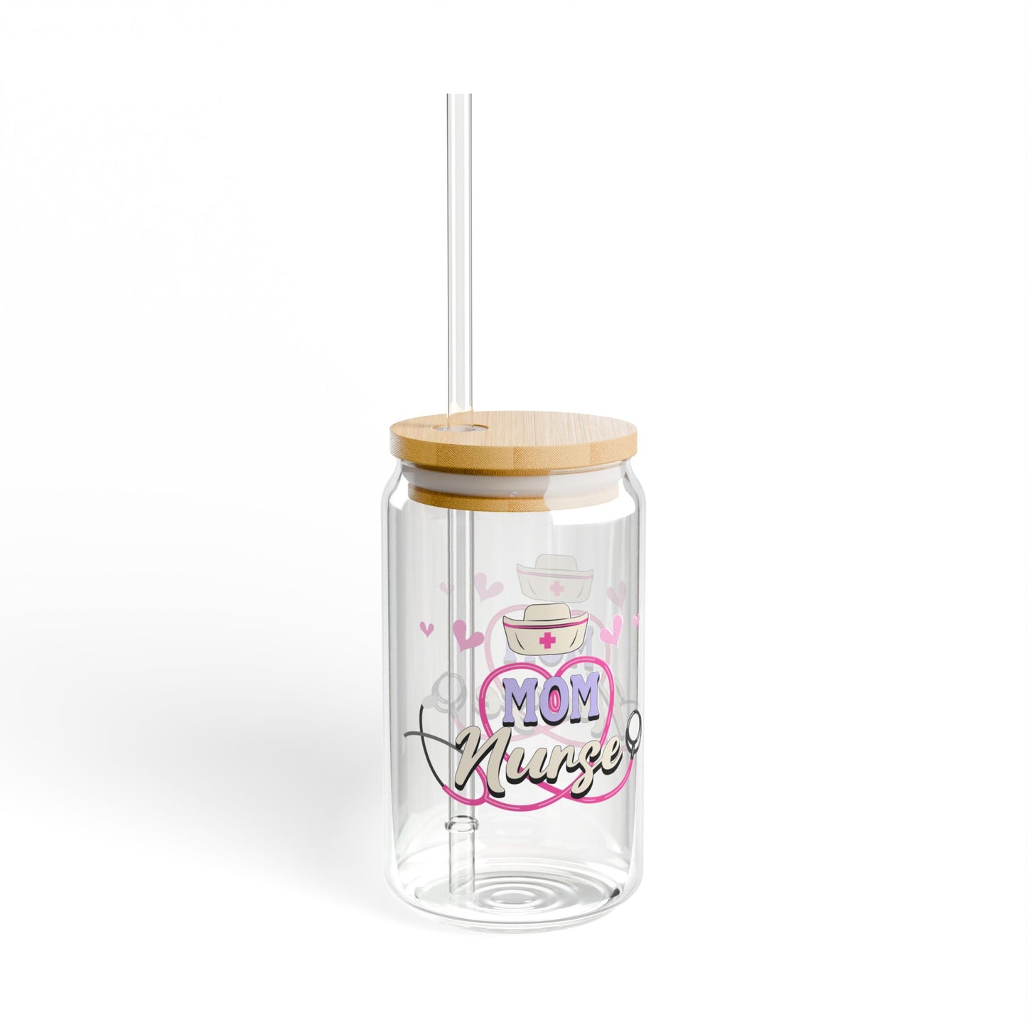 Mom Nurse Sipper Glass, 16oz