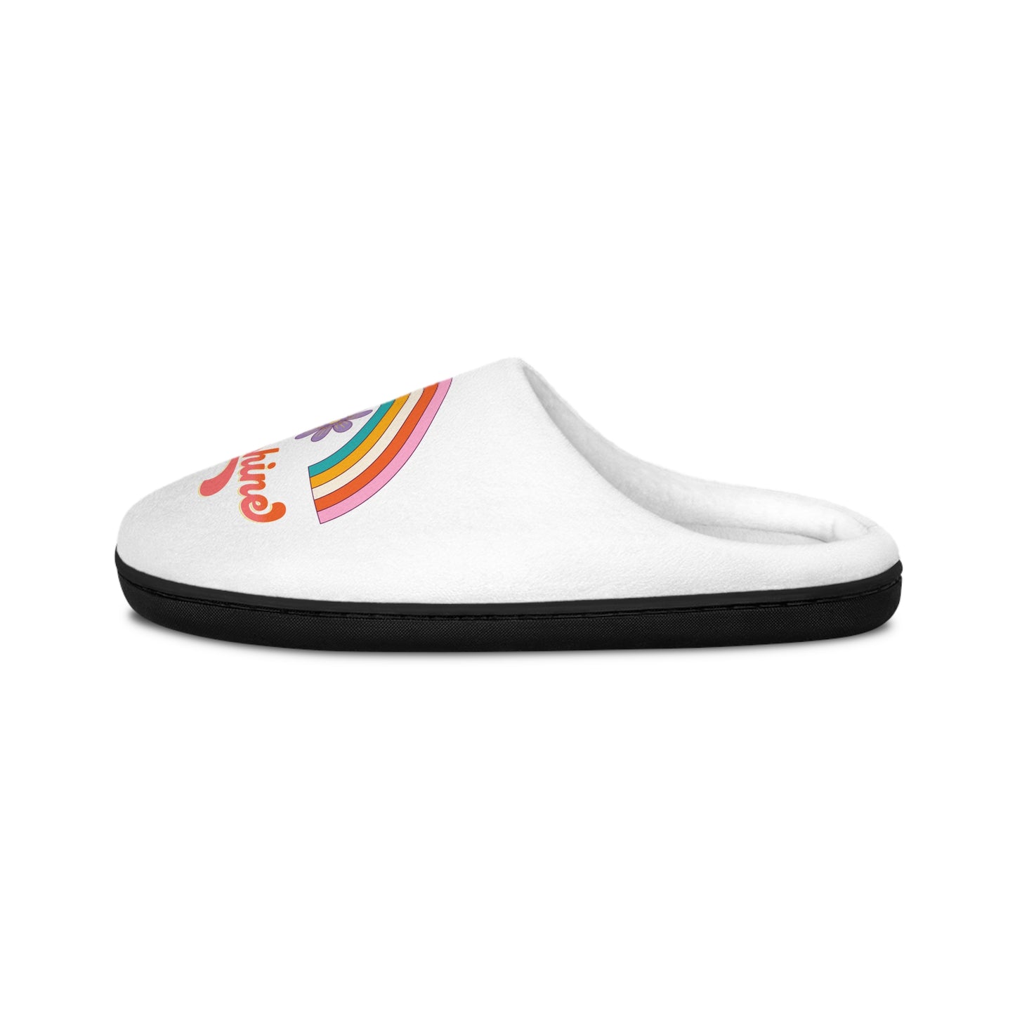 Women's 'Sunshine' Rainbow Flower Indoor Slippers
