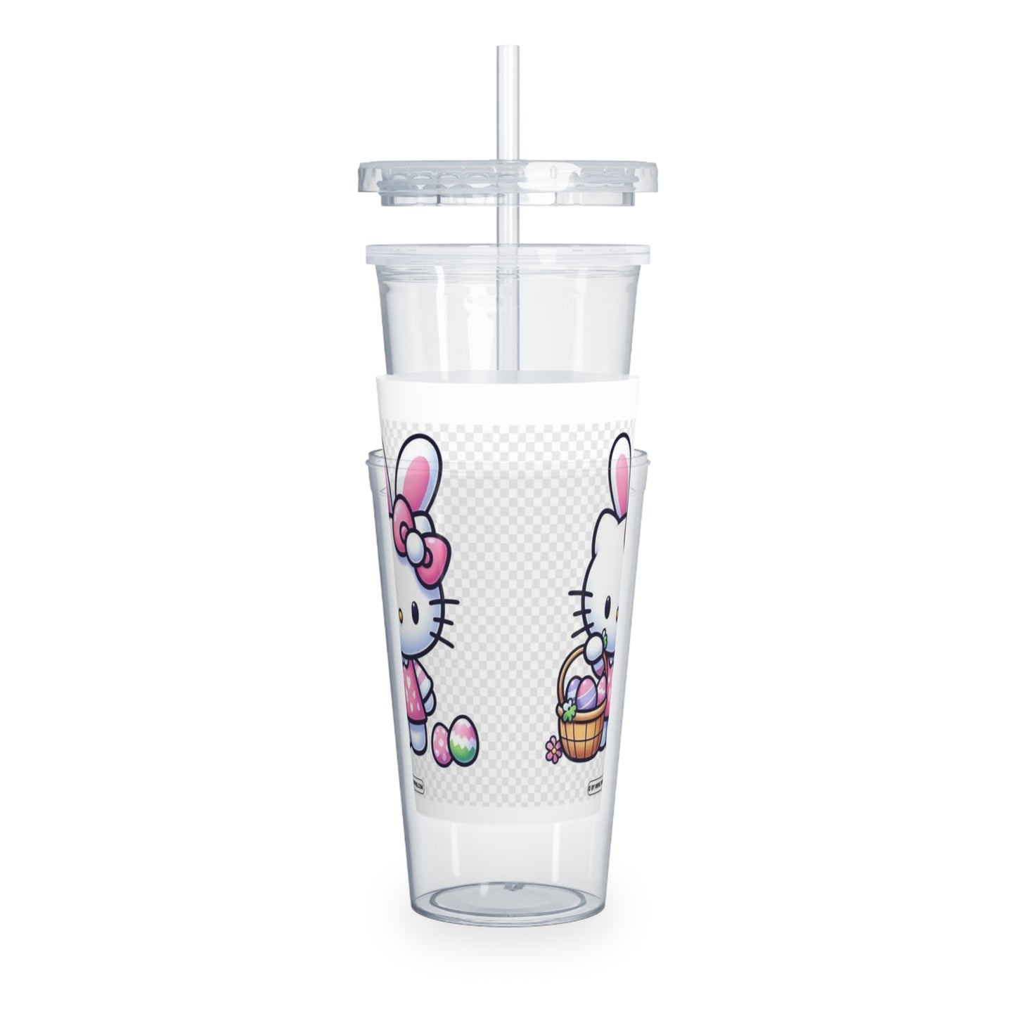 Hello Kitty Easter Plastic Tumbler with Straw