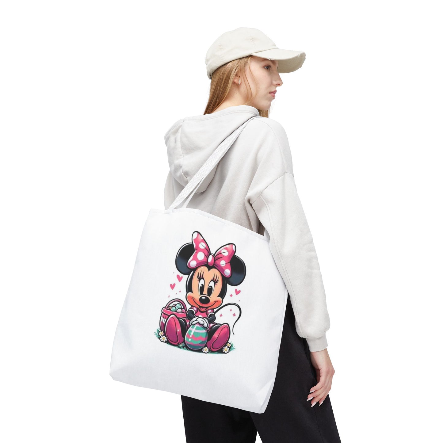 Minnie Mouse Easter Tote Bag — Cute Pink Bunny-Ears Character Tote