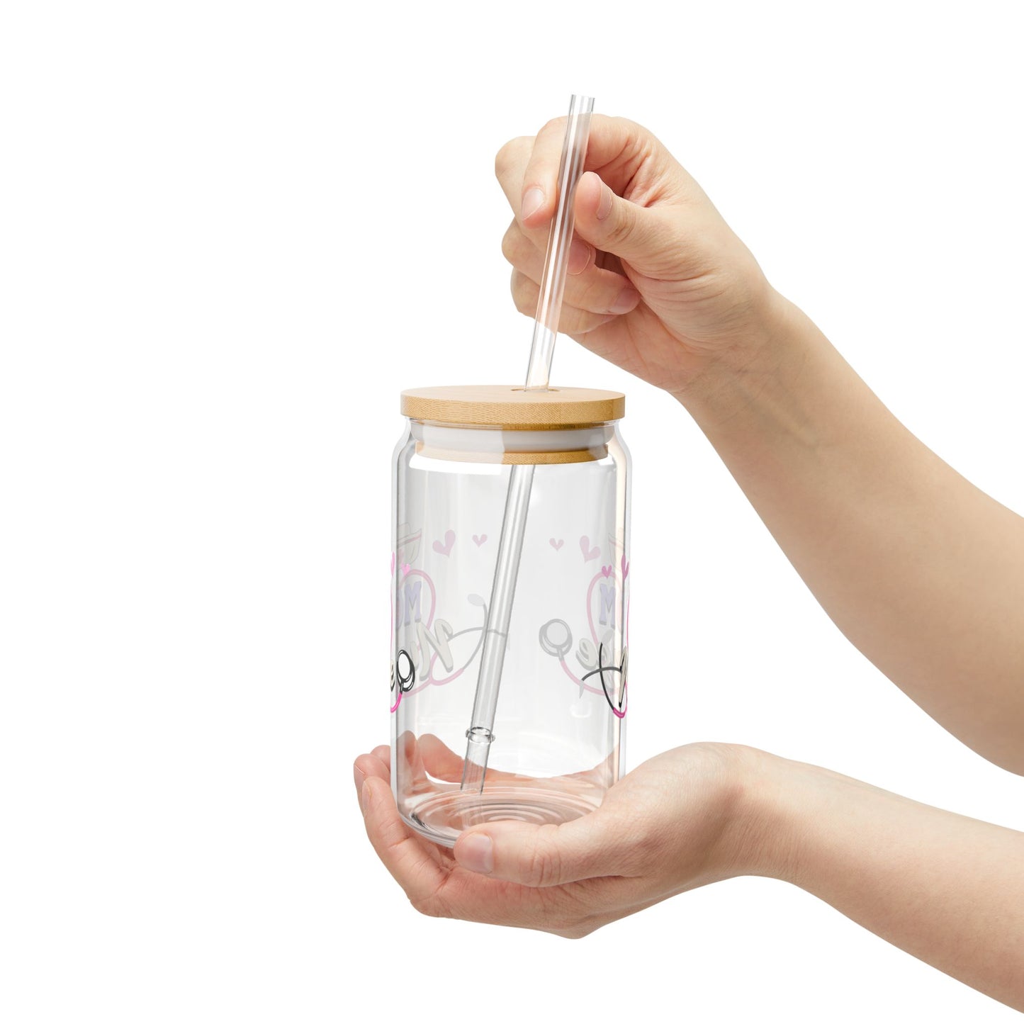 Mom Nurse Sipper Glass, 16oz