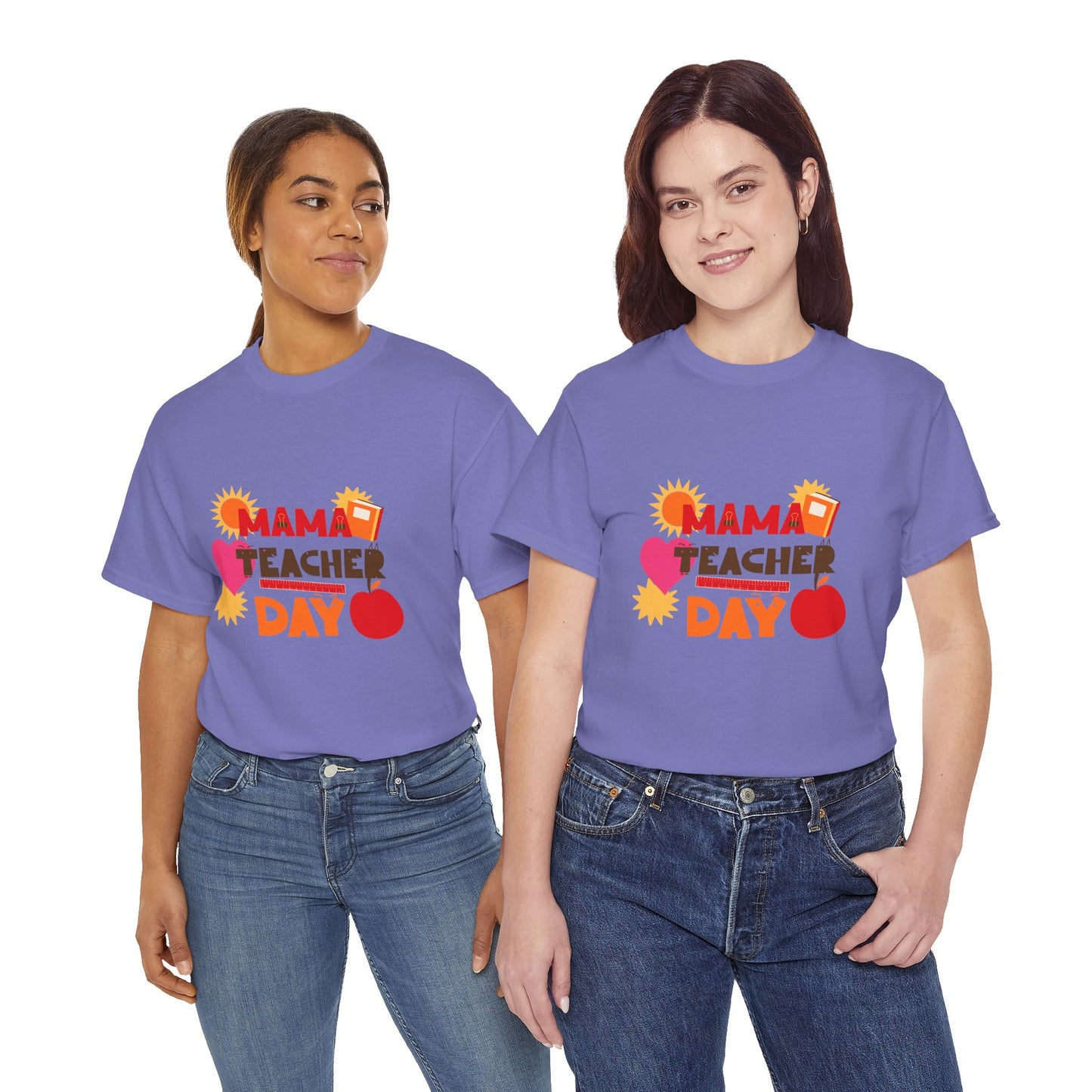 Mama Teacher Day Heavy Cotton T-shirts