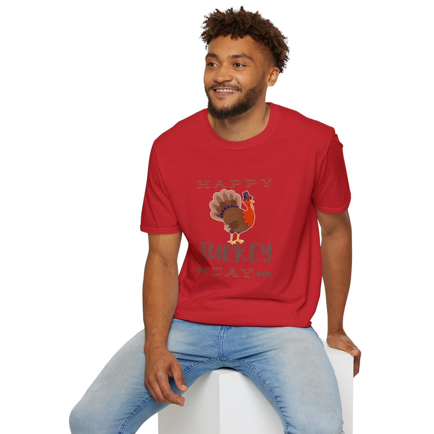 Thanksgiving Unisex Softstyle T-Shirt - Festive Fall Holiday Design