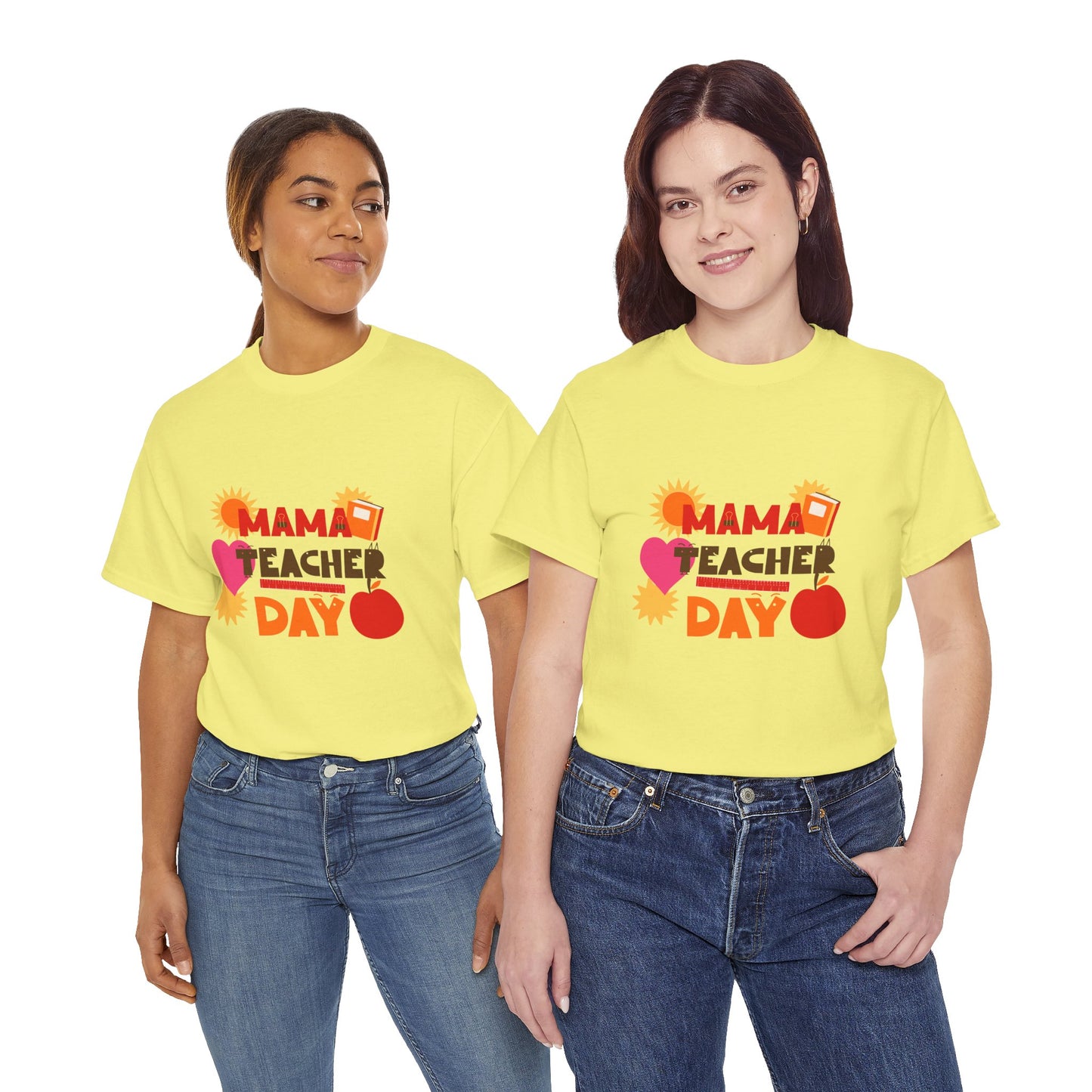 Mama Teacher Day Heavy Cotton T-shirts