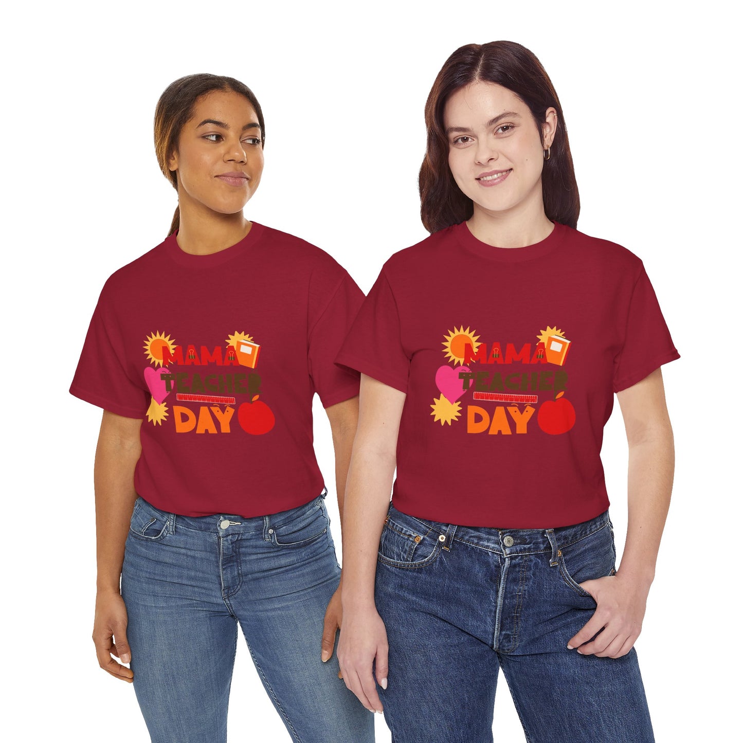 Mama Teacher Day Heavy Cotton T-shirts