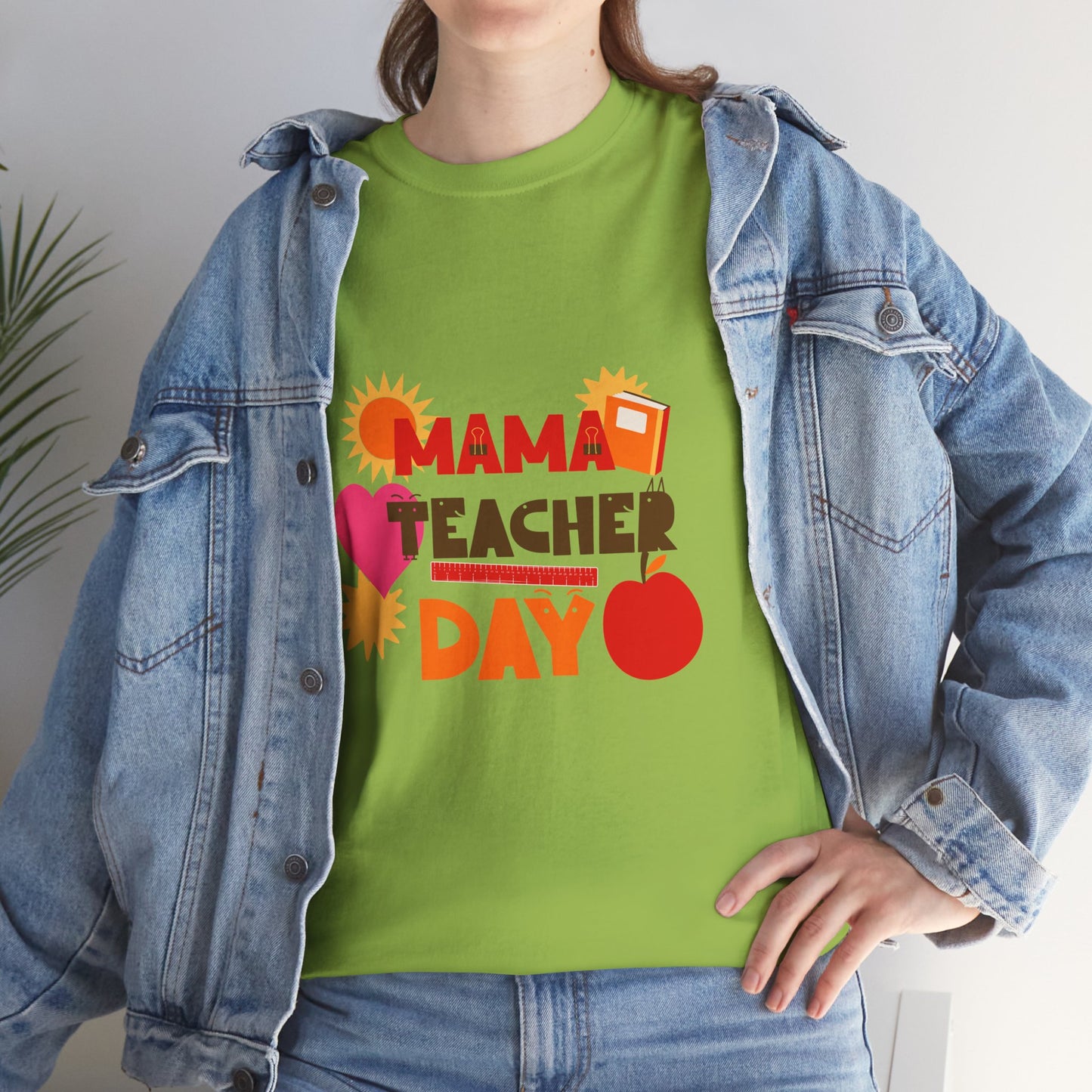 Mama Teacher Day Heavy Cotton T-shirts