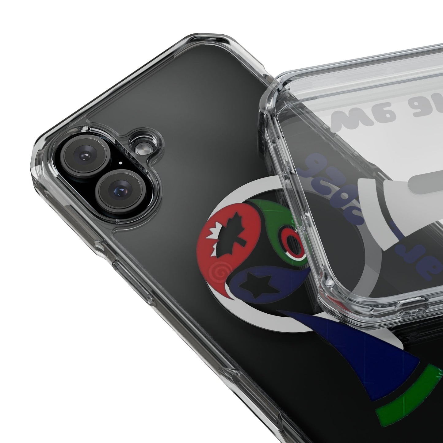 2026 World Cup Clear Magnetic Phone Case — "We Are 2026" Abstract Globe Design