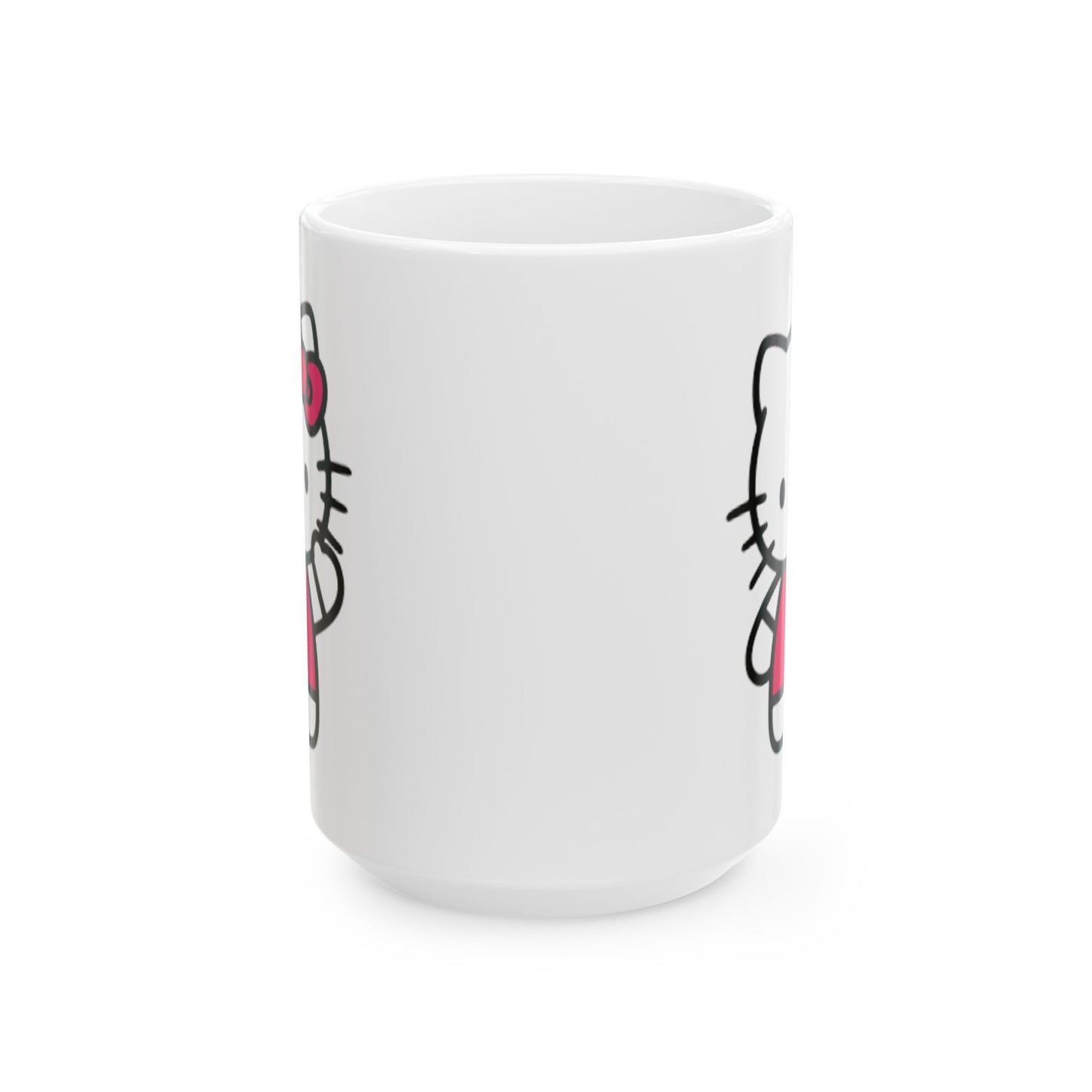 Hello Kitty Ceramic Mug — Cute Pink Character Coffee Cup (11oz, 15oz)