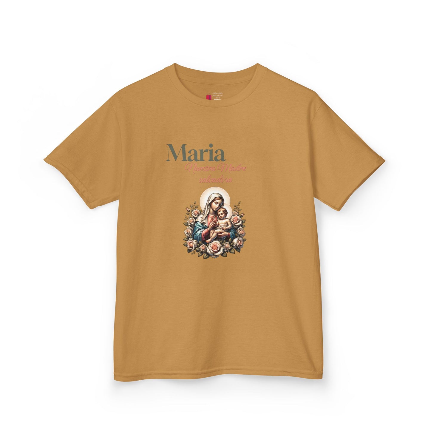 Kids Maria Virgen Faith T-Shirt — Religious Catholic Children's Tee