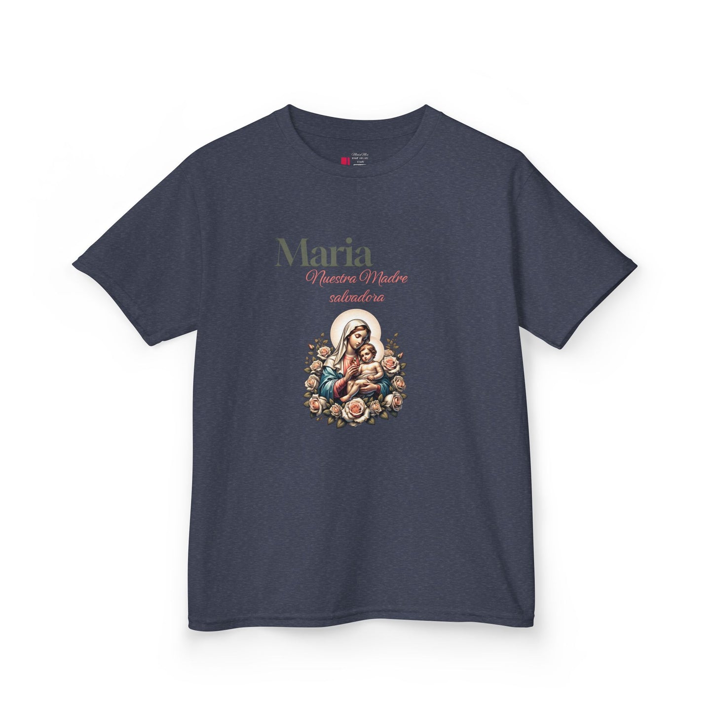 Kids Maria Virgen Faith T-Shirt — Religious Catholic Children's Tee