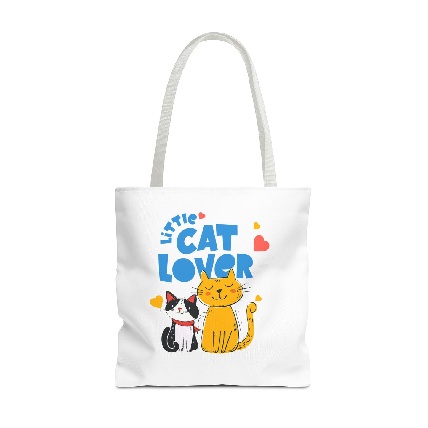 Little Cat Lover Tote Bag – Cute Cat Illustration Reusable Shopping Bag