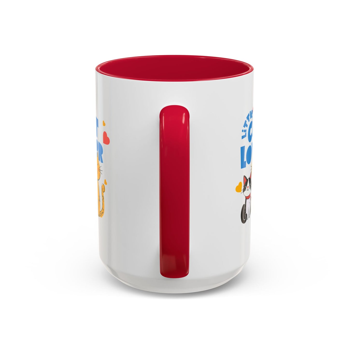 Cat Lover Mug — Colorful 11oz/15oz Ceramic Coffee Cup (Little Cat Lover Design)
