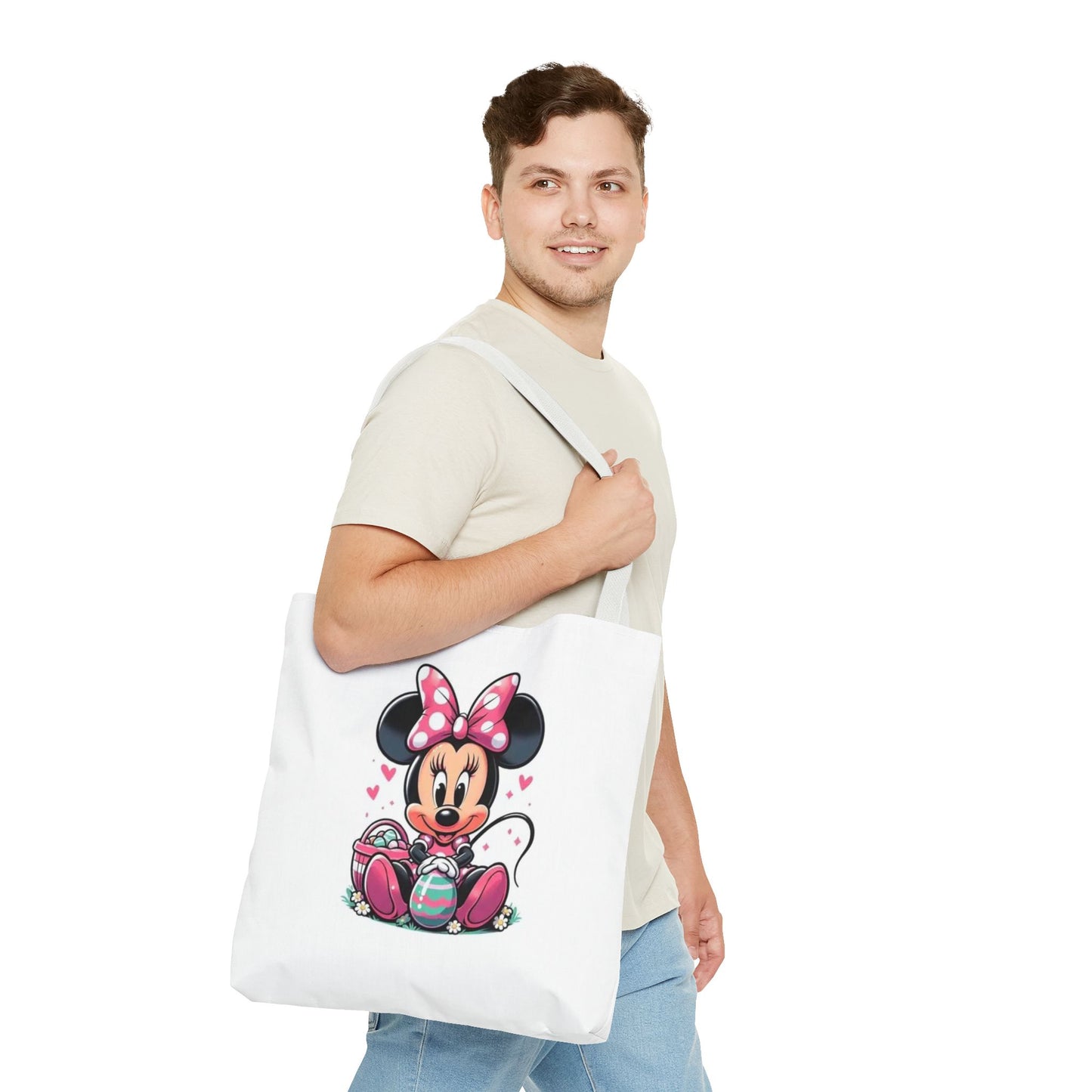 Minnie Mouse Easter Tote Bag — Cute Pink Bunny-Ears Character Tote