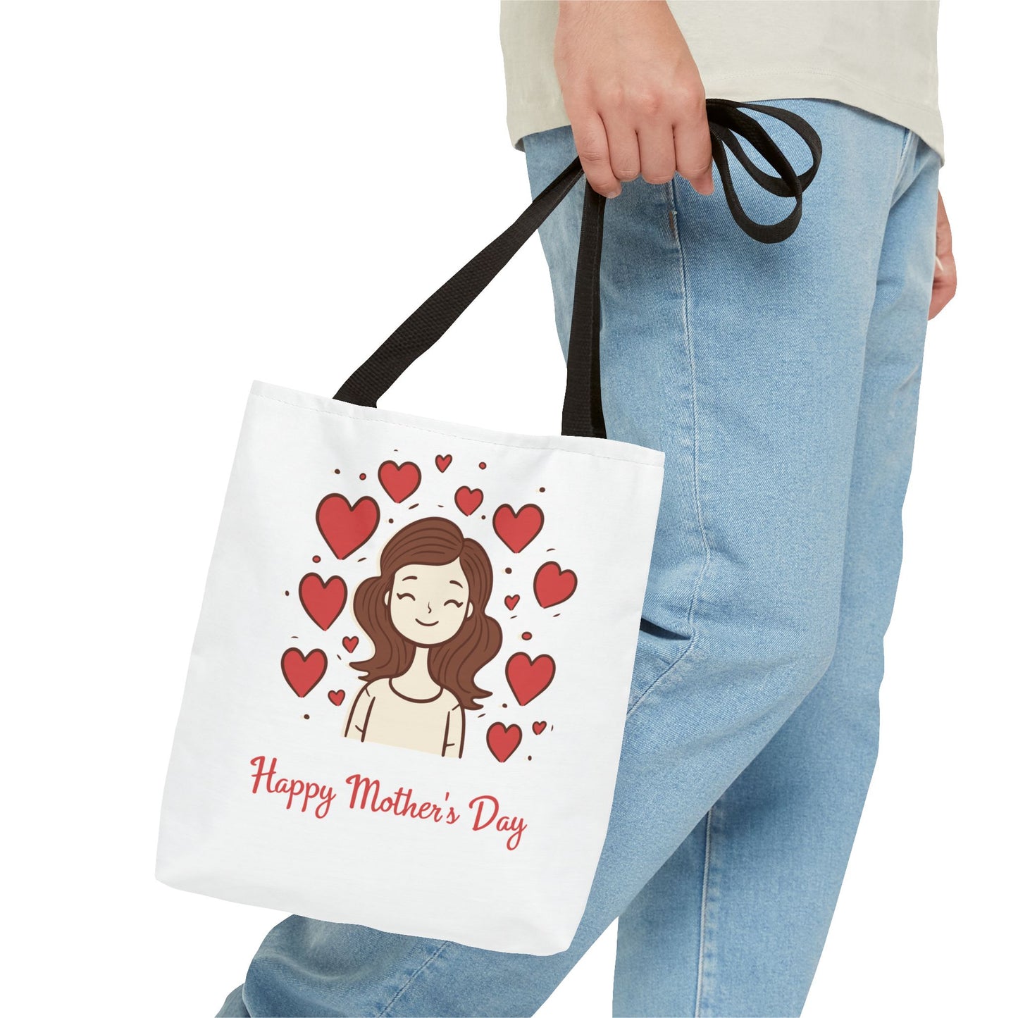 Mother's Day Hearts Tote Bag — Happy Mother's Day Gift Tote