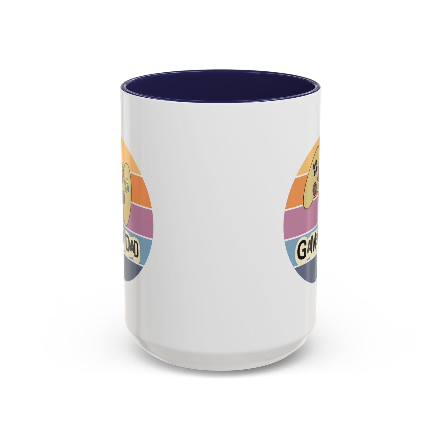 Gamer Dad Coffee Mug — Retro Controller Accent Mug (11/15 oz)