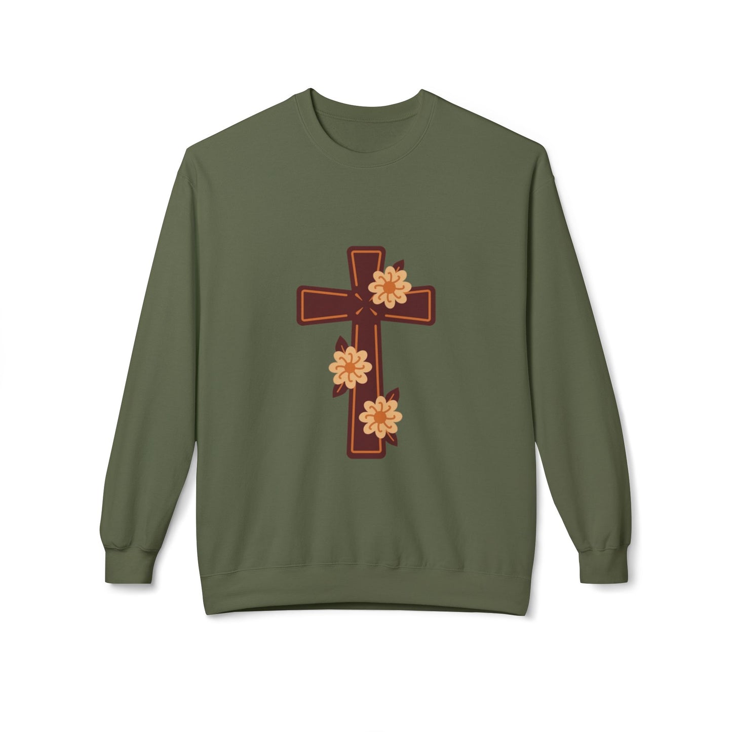 Floral Cross Sweatshirt