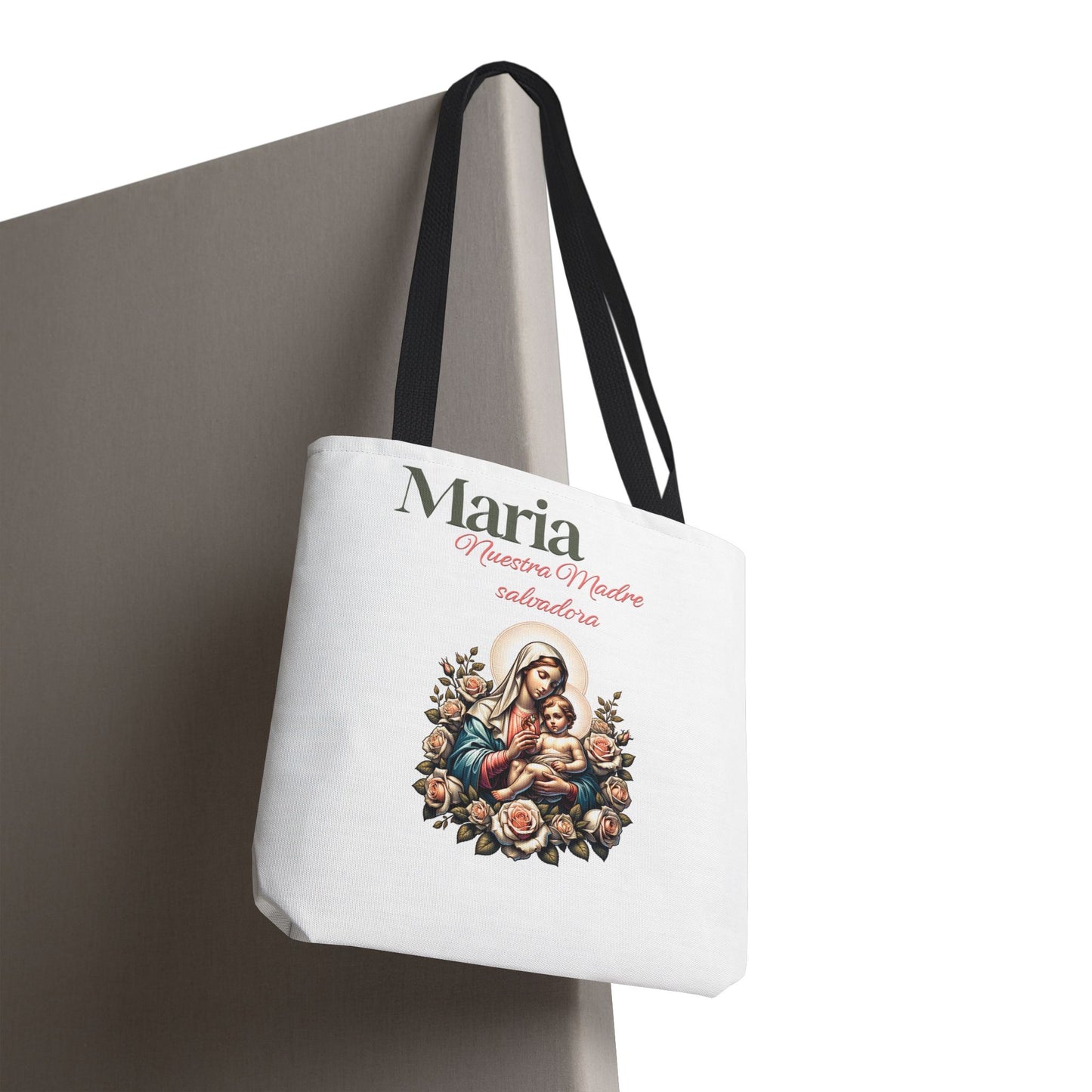 Faith Maria Jesus Tote Bag — Religious Faith All-Over Print Tote