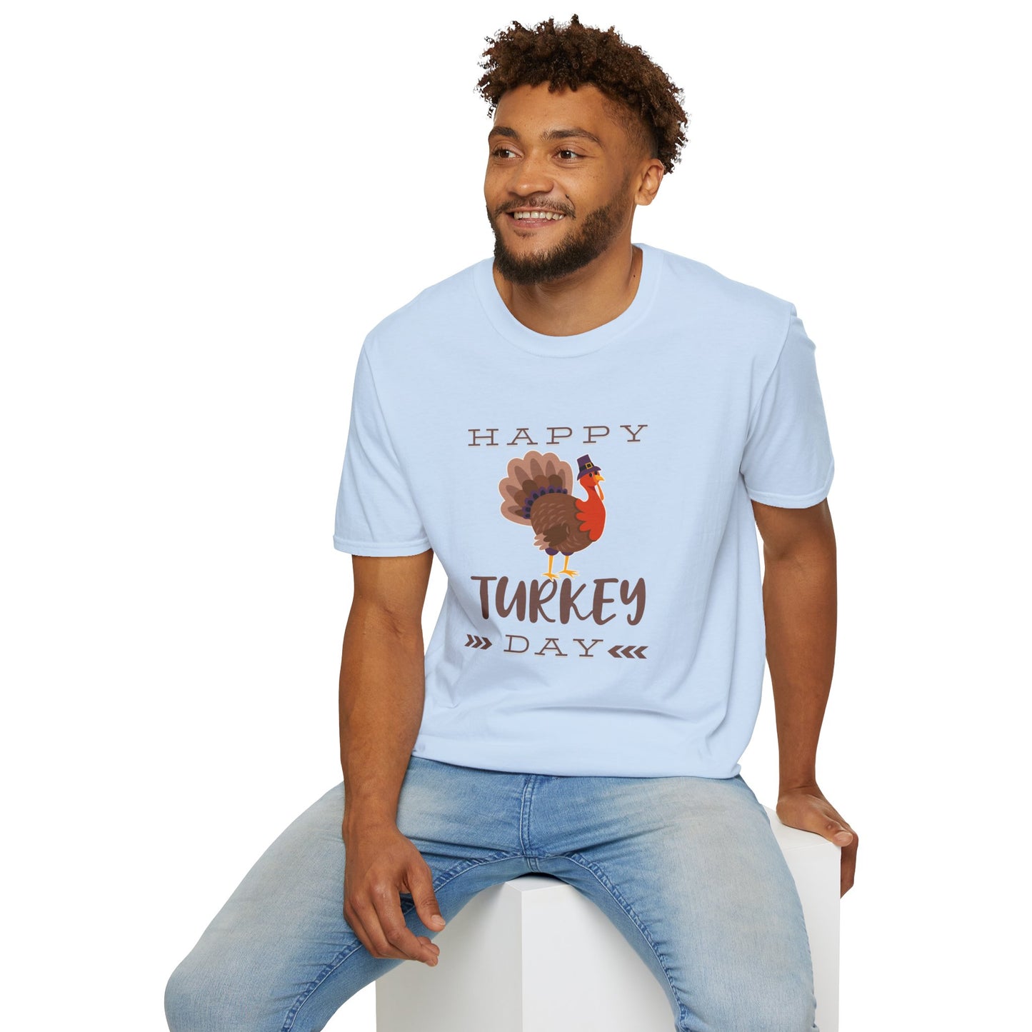 Thanksgiving Unisex Softstyle T-Shirt - Festive Fall Holiday Design
