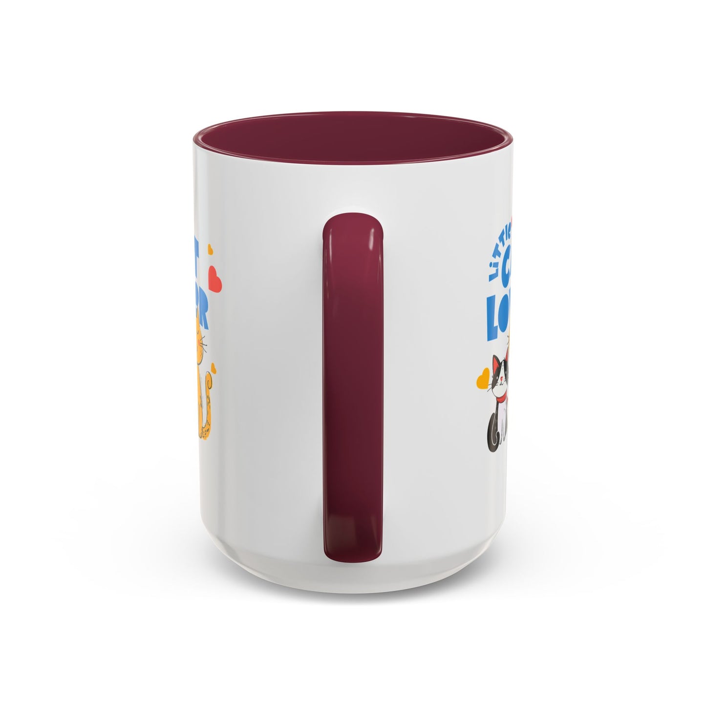 Cat Lover Mug — Colorful 11oz/15oz Ceramic Coffee Cup (Little Cat Lover Design)
