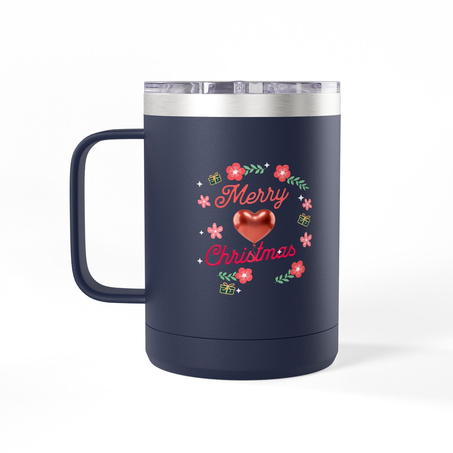 Christmas Coffee Mug Tumbler, 15oz