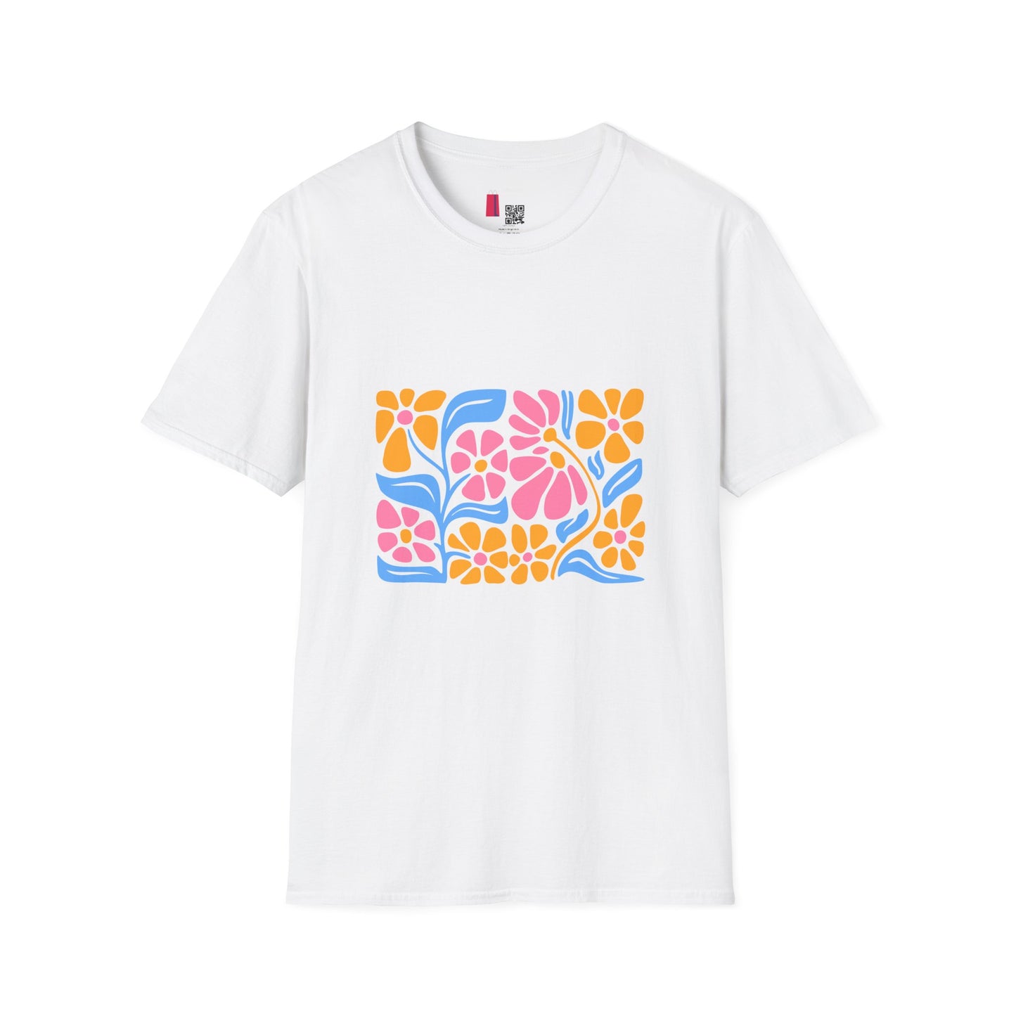 Retro Floral Tee — Colorful 70s Flower Power Graphic T-Shirt