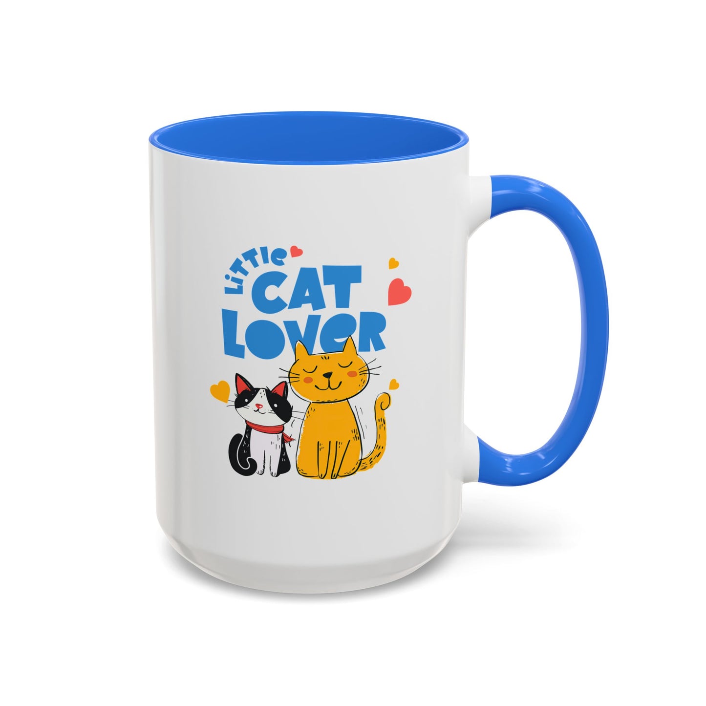 Cat Lover Mug — Colorful 11oz/15oz Ceramic Coffee Cup (Little Cat Lover Design)