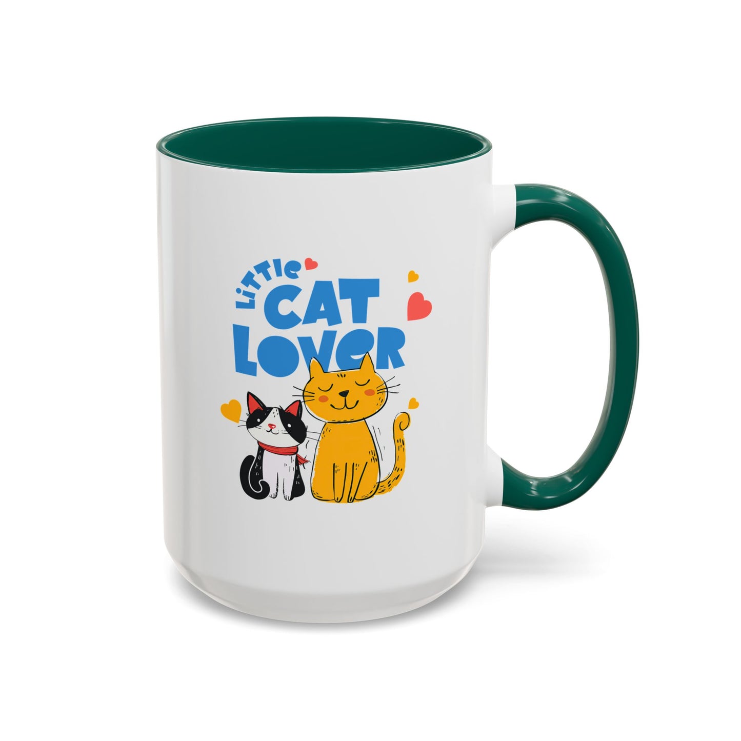 Cat Lover Mug — Colorful 11oz/15oz Ceramic Coffee Cup (Little Cat Lover Design)