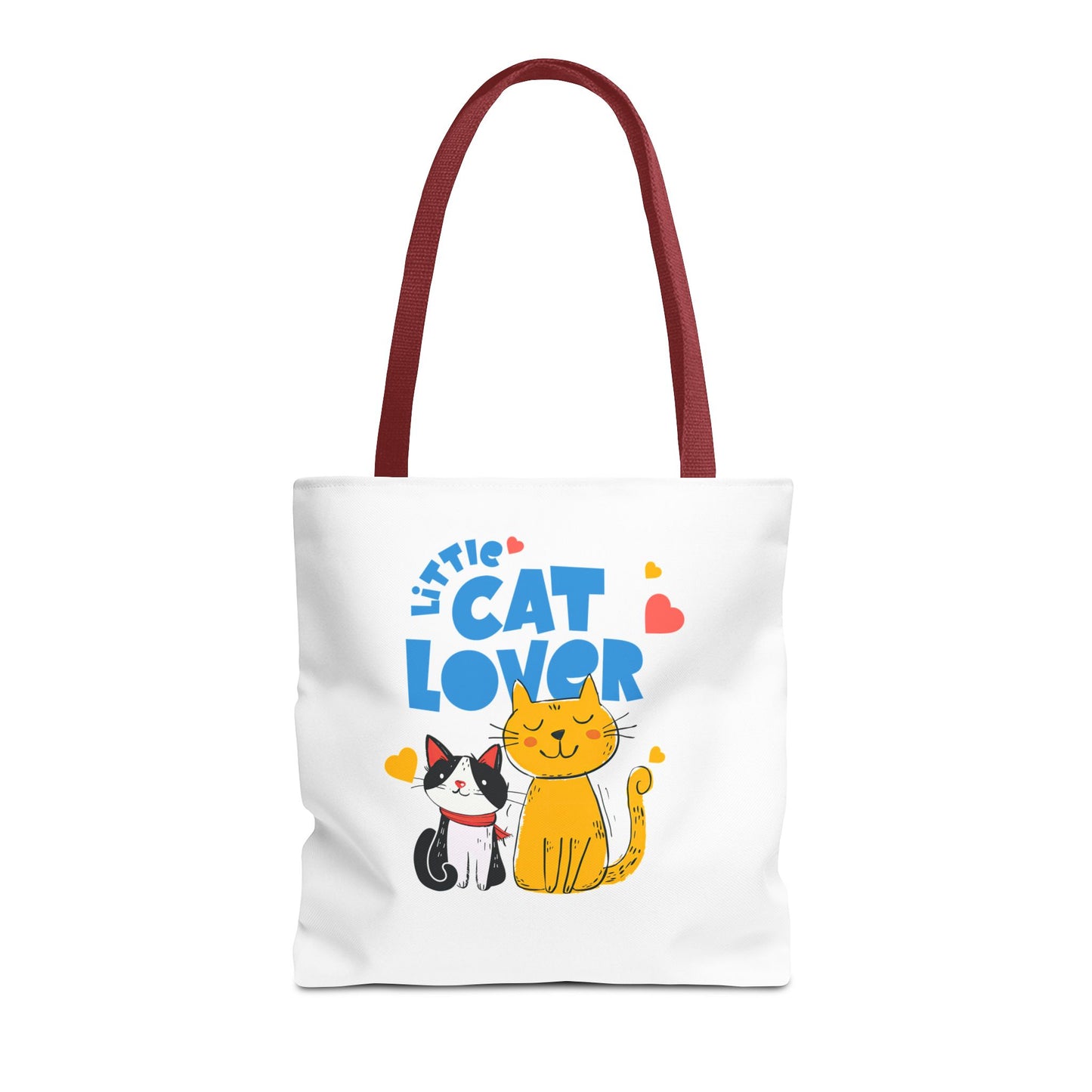 Little Cat Lover Tote Bag – Cute Cat Illustration Reusable Shopping Bag
