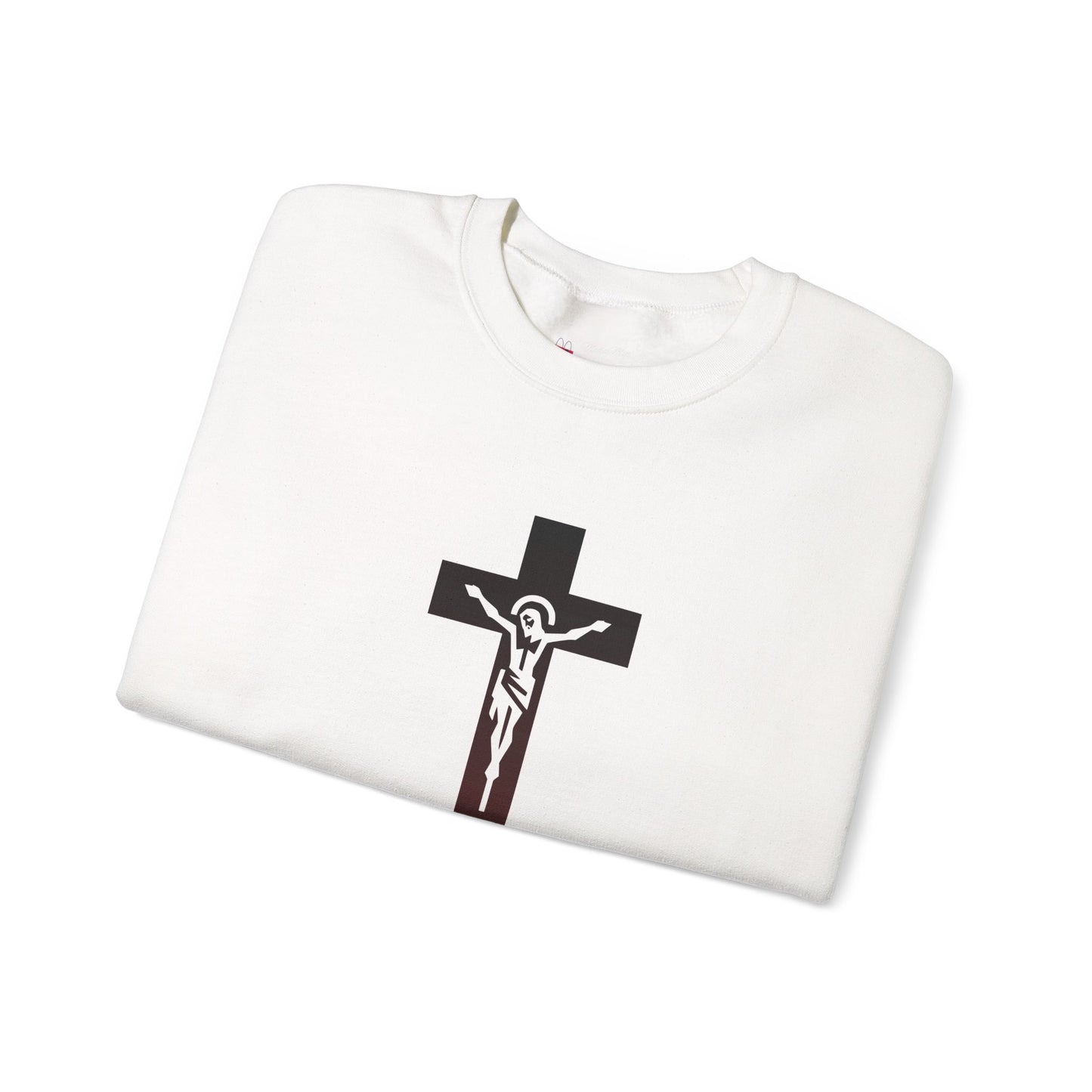 Jesus Cross Crewneck Sweatshirt — "The Way, The Truth, The Life" Christian Pullover