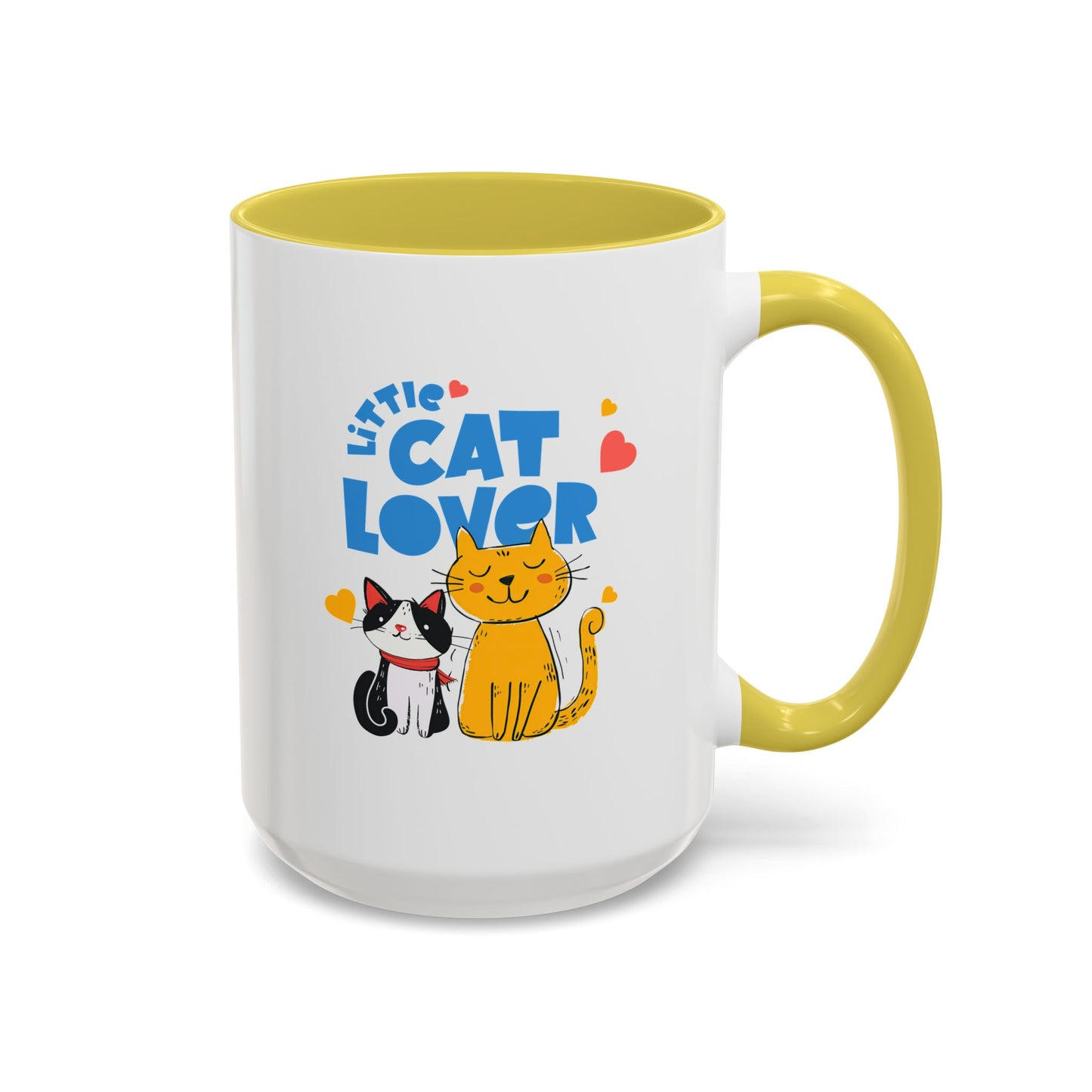 Cat Lover Mug — Colorful 11oz/15oz Ceramic Coffee Cup (Little Cat Lover Design)