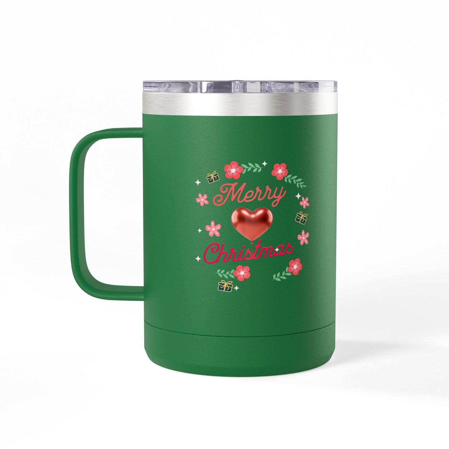 Christmas Coffee Mug Tumbler, 15oz