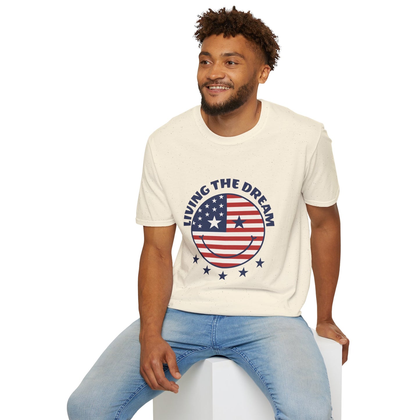Living the Dream American Flag T-Shirt