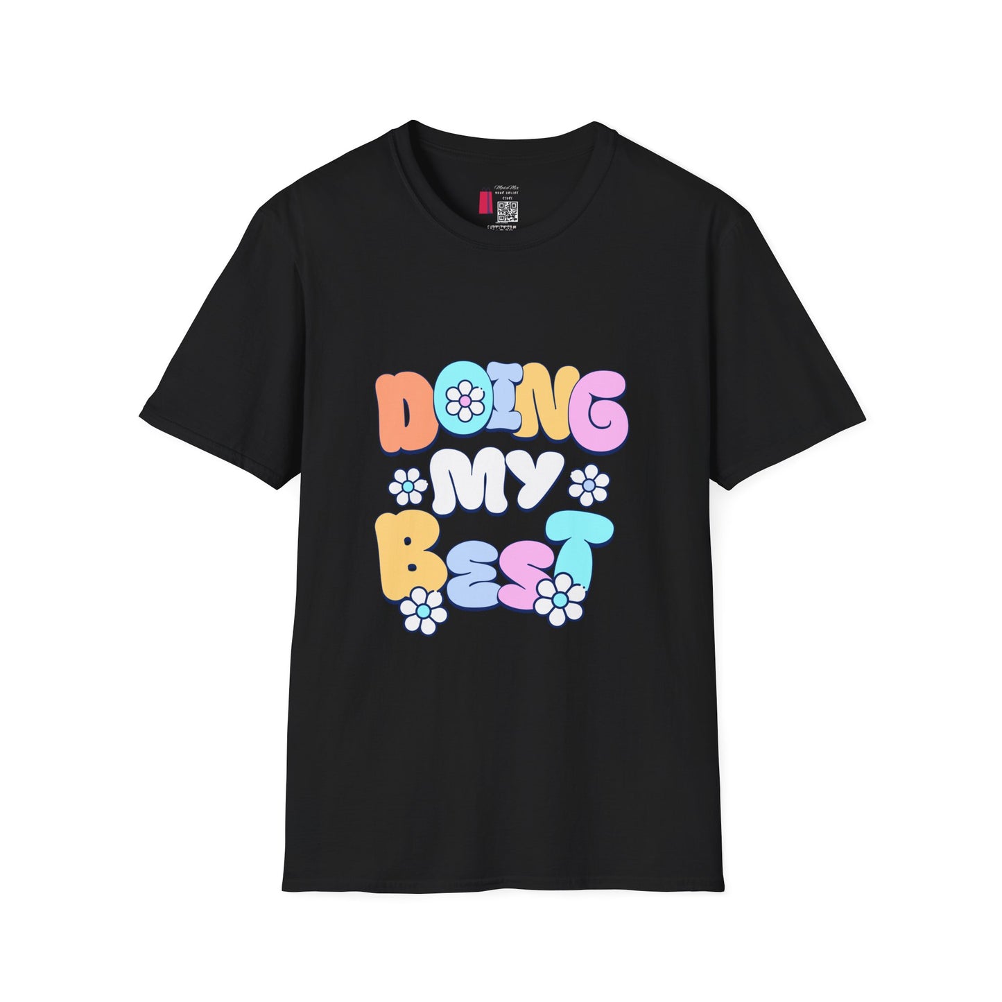 Retro Floral "Doing My Best" T-Shirt