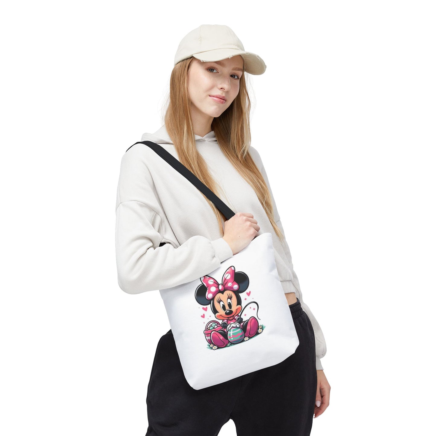 Minnie Mouse Easter Tote Bag — Cute Pink Bunny-Ears Character Tote