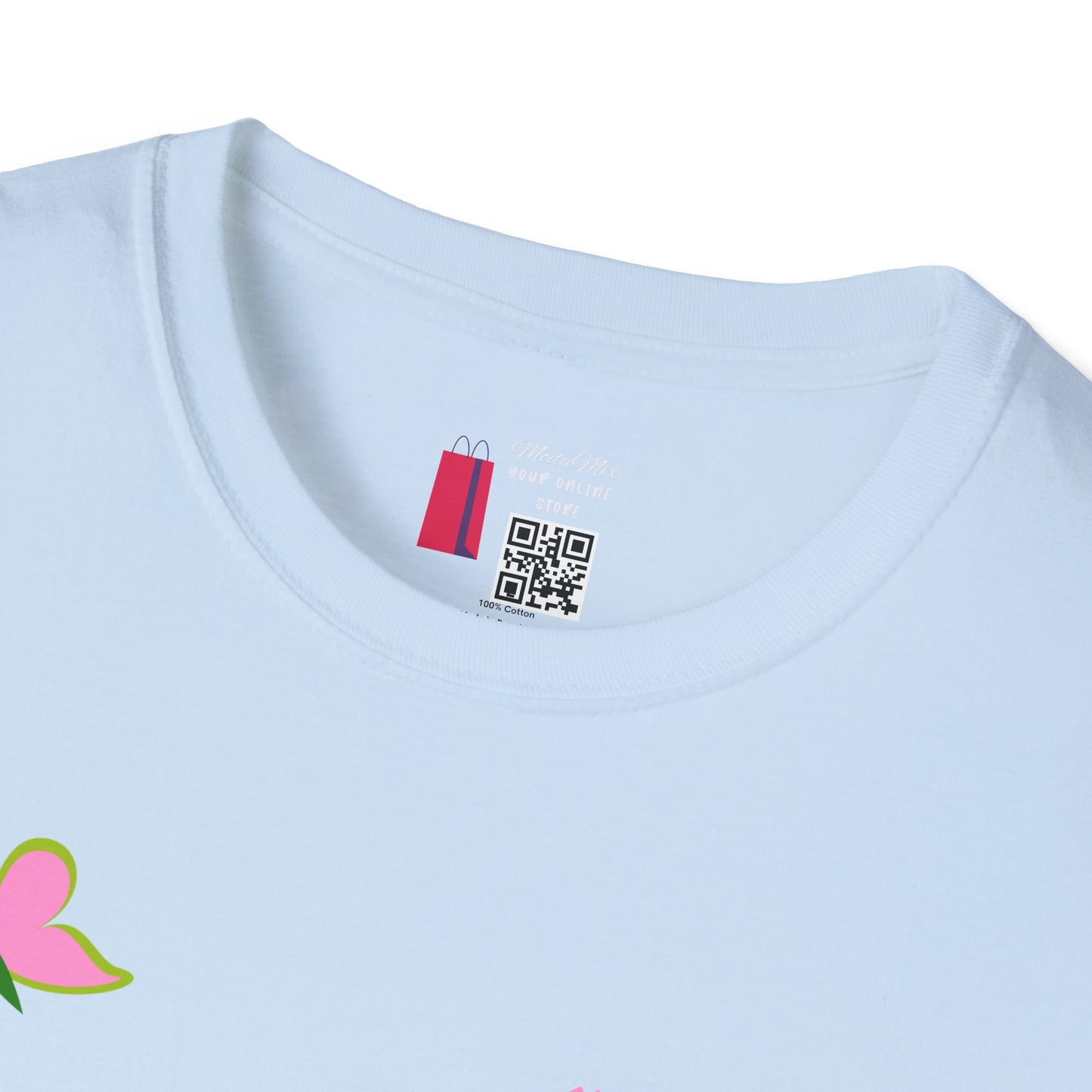 T-Shirt — "You Make Me Happy" Pink Floral Cotton Tee
