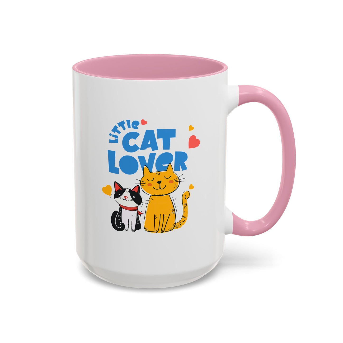 Cat Lover Mug — Colorful 11oz/15oz Ceramic Coffee Cup (Little Cat Lover Design)