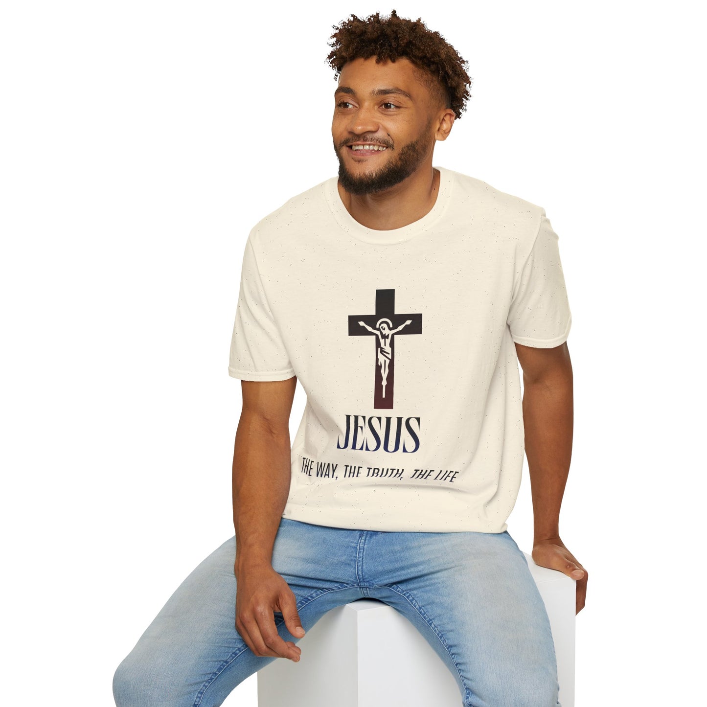 Jesus Cross T-Shirt — "The Way, The Truth, The Life" Christian Tee