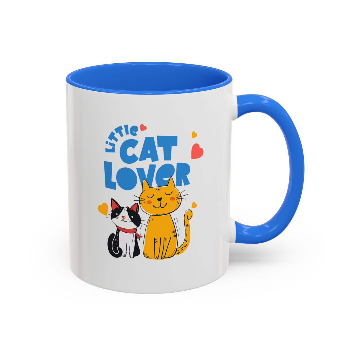 Cat Lover Mug — Colorful 11oz/15oz Ceramic Coffee Cup (Little Cat Lover Design)
