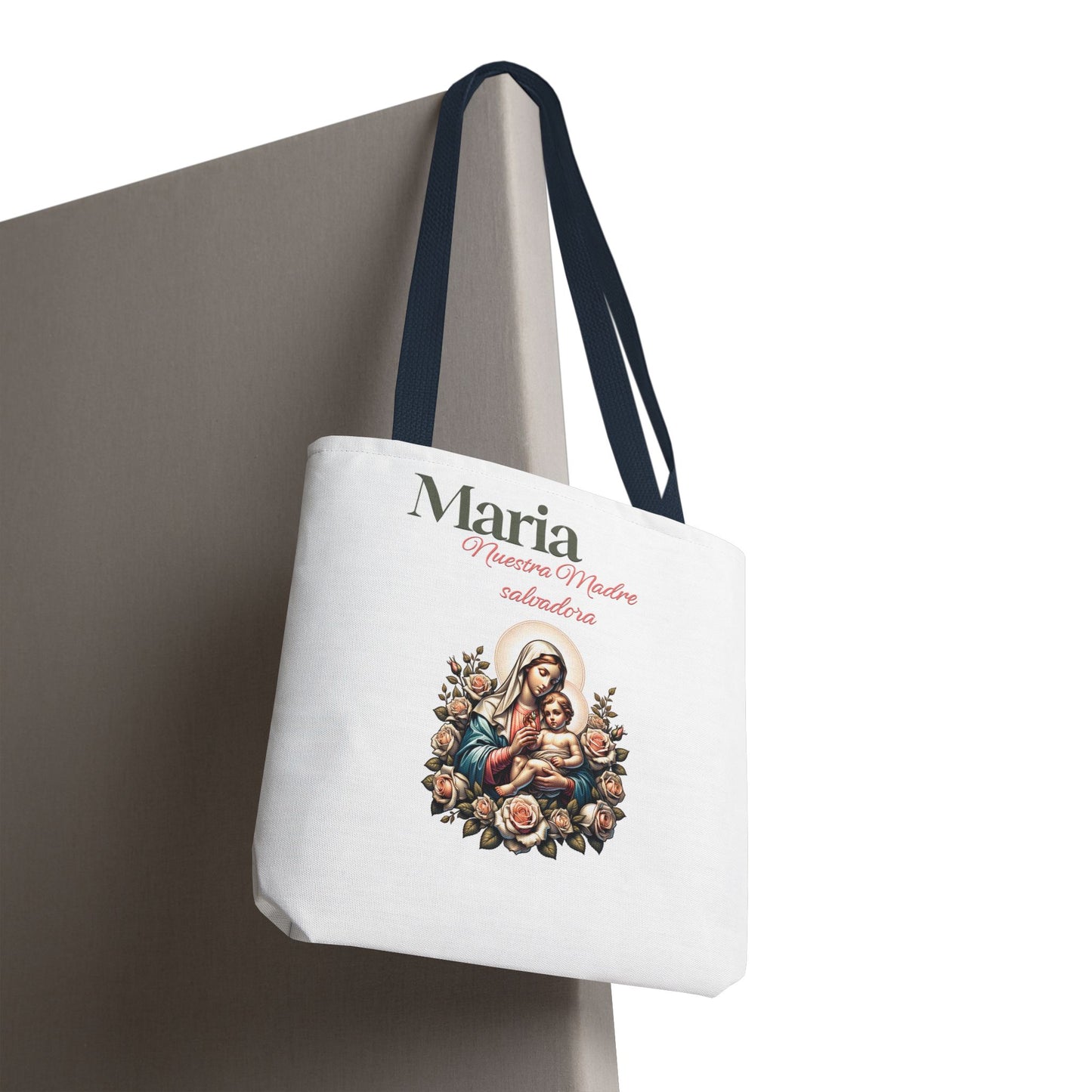 Faith Maria Jesus Tote Bag — Religious Faith All-Over Print Tote