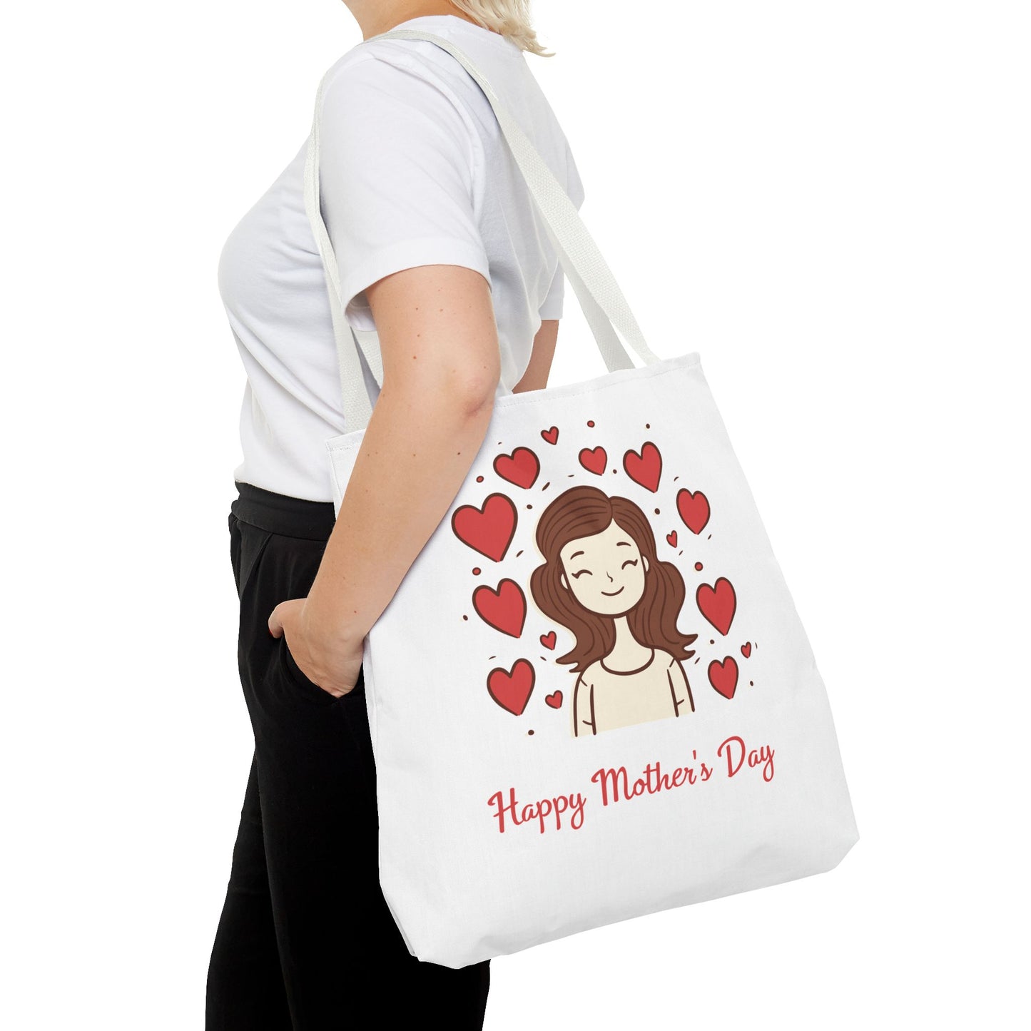 Mother's Day Hearts Tote Bag — Happy Mother's Day Gift Tote