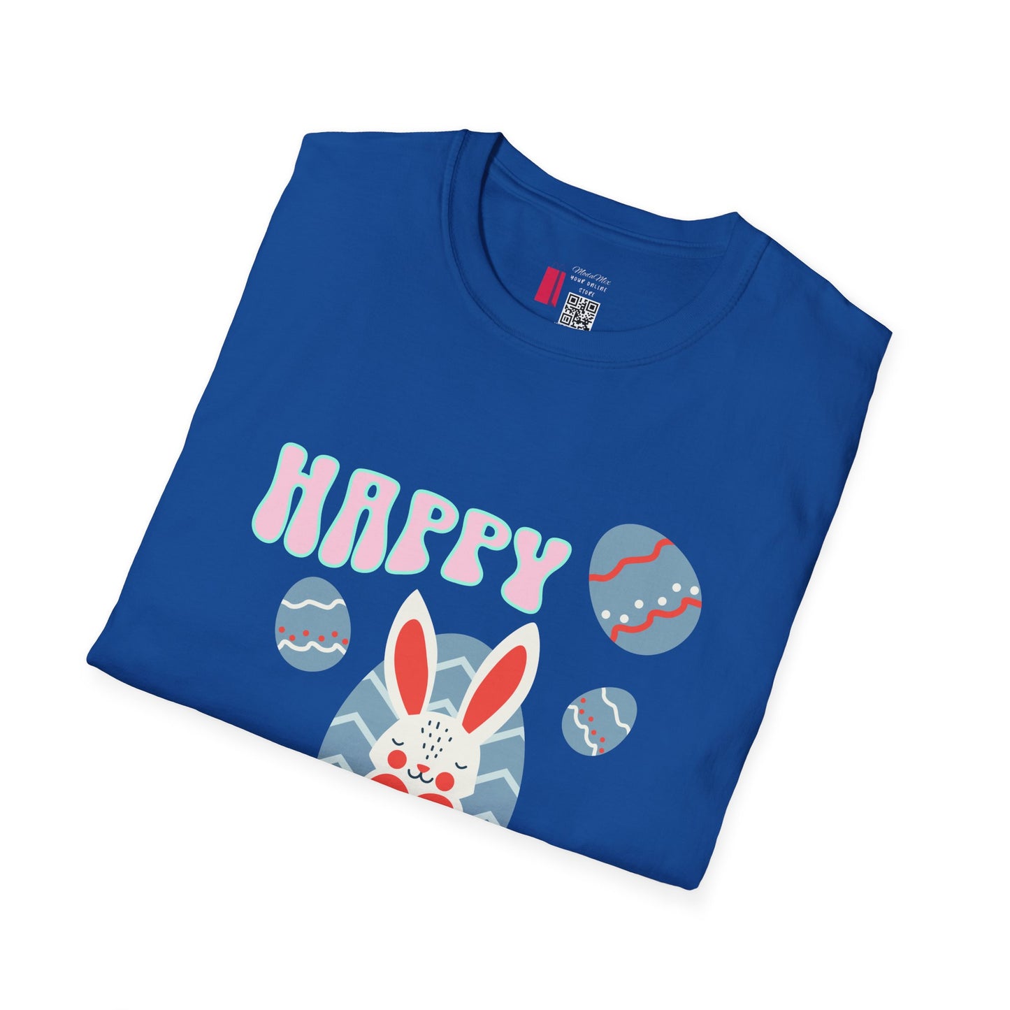 Happy Easter Bunny T-Shirt — Cute Pastel Easter Eggs Design
