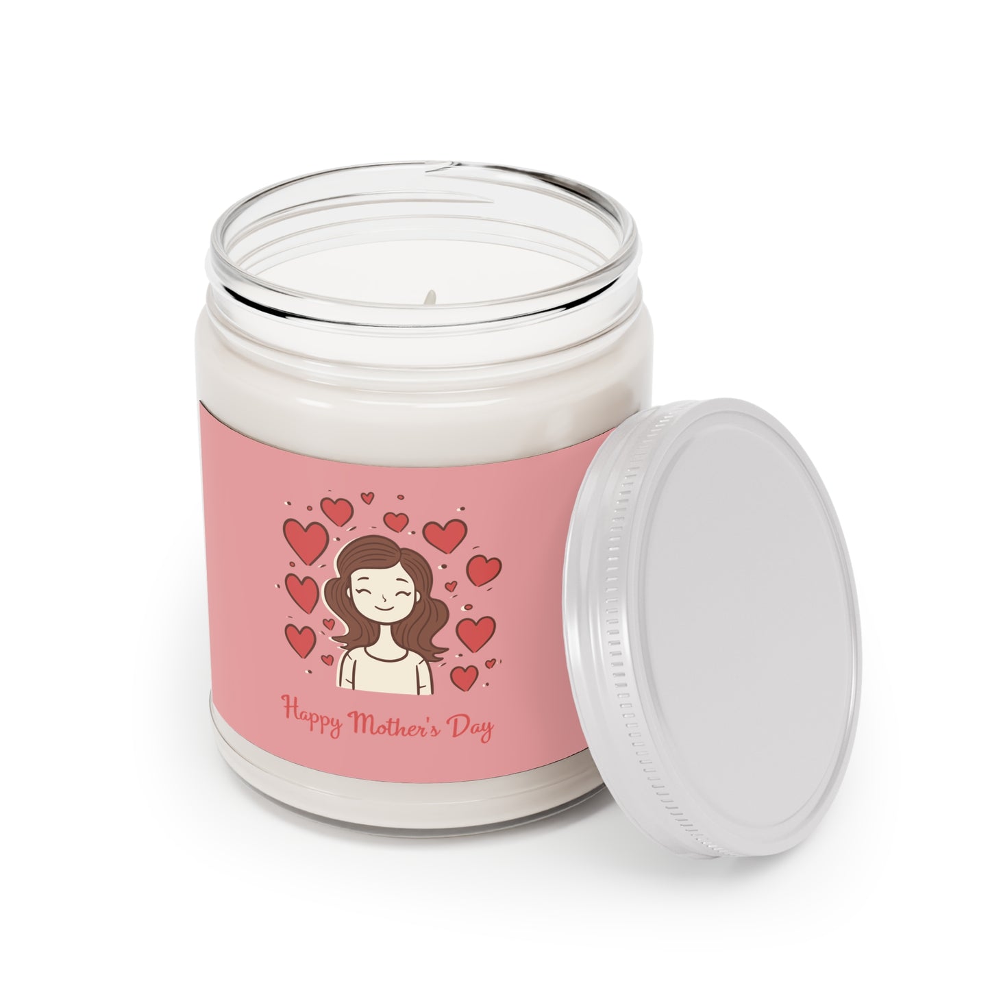 Happy Mother's Day Scented Soy Candle – 9oz Jar with White Lid