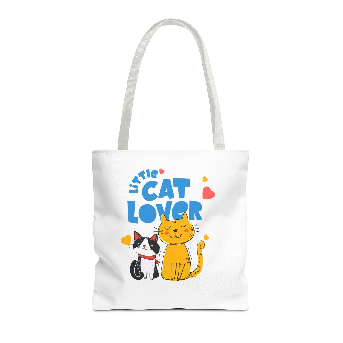 Little Cat Lover Tote Bag – Cute Cat Illustration Reusable Shopping Bag