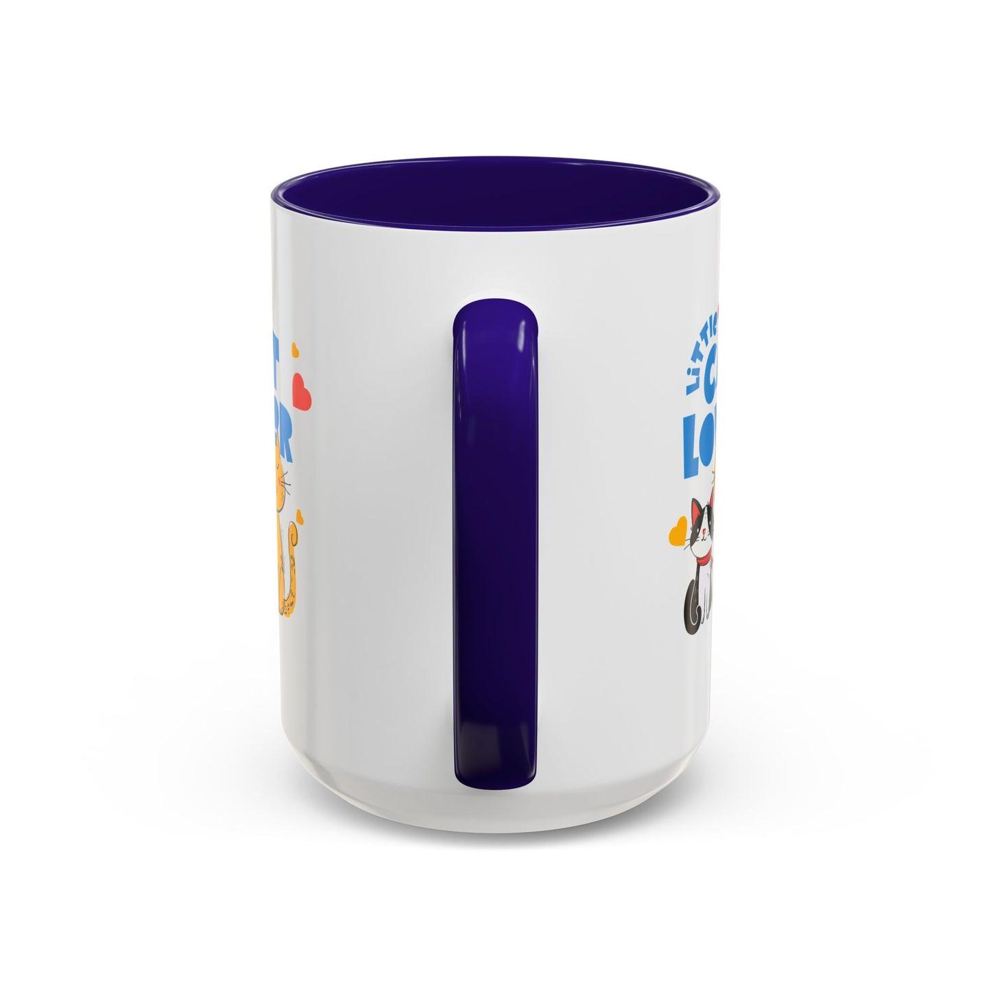 Cat Lover Mug — Colorful 11oz/15oz Ceramic Coffee Cup (Little Cat Lover Design)