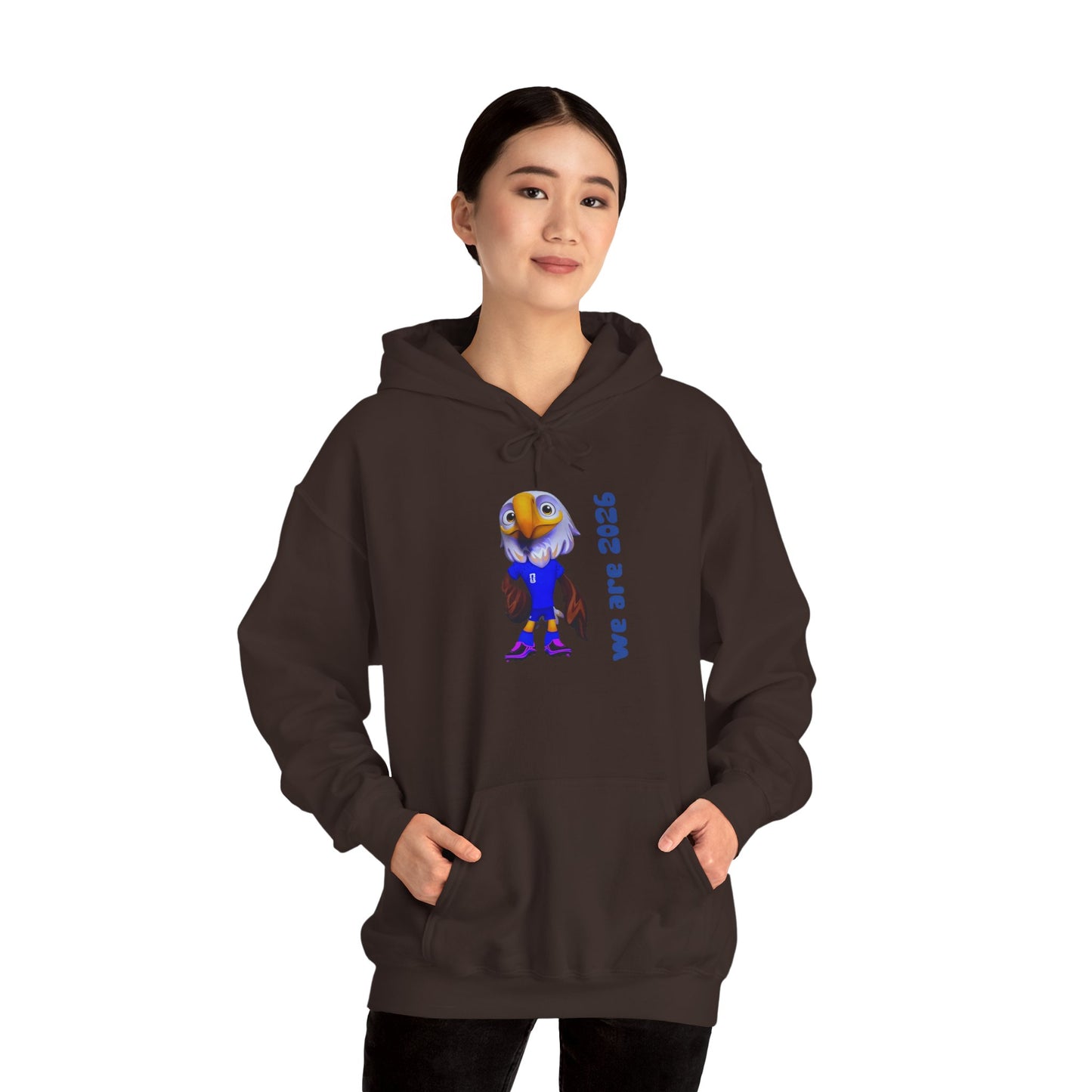 World Cup 2026 USA Eagle Mascot Hoodie — 'We Are 2026' Graphic Pullover