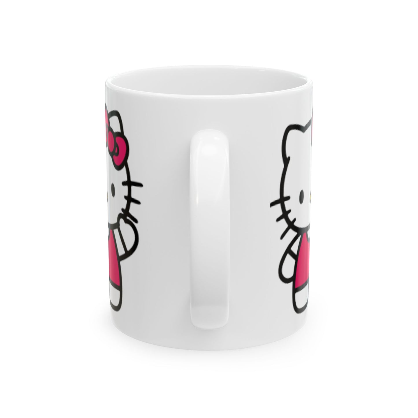 Hello Kitty Ceramic Mug — Cute Pink Character Coffee Cup (11oz, 15oz)