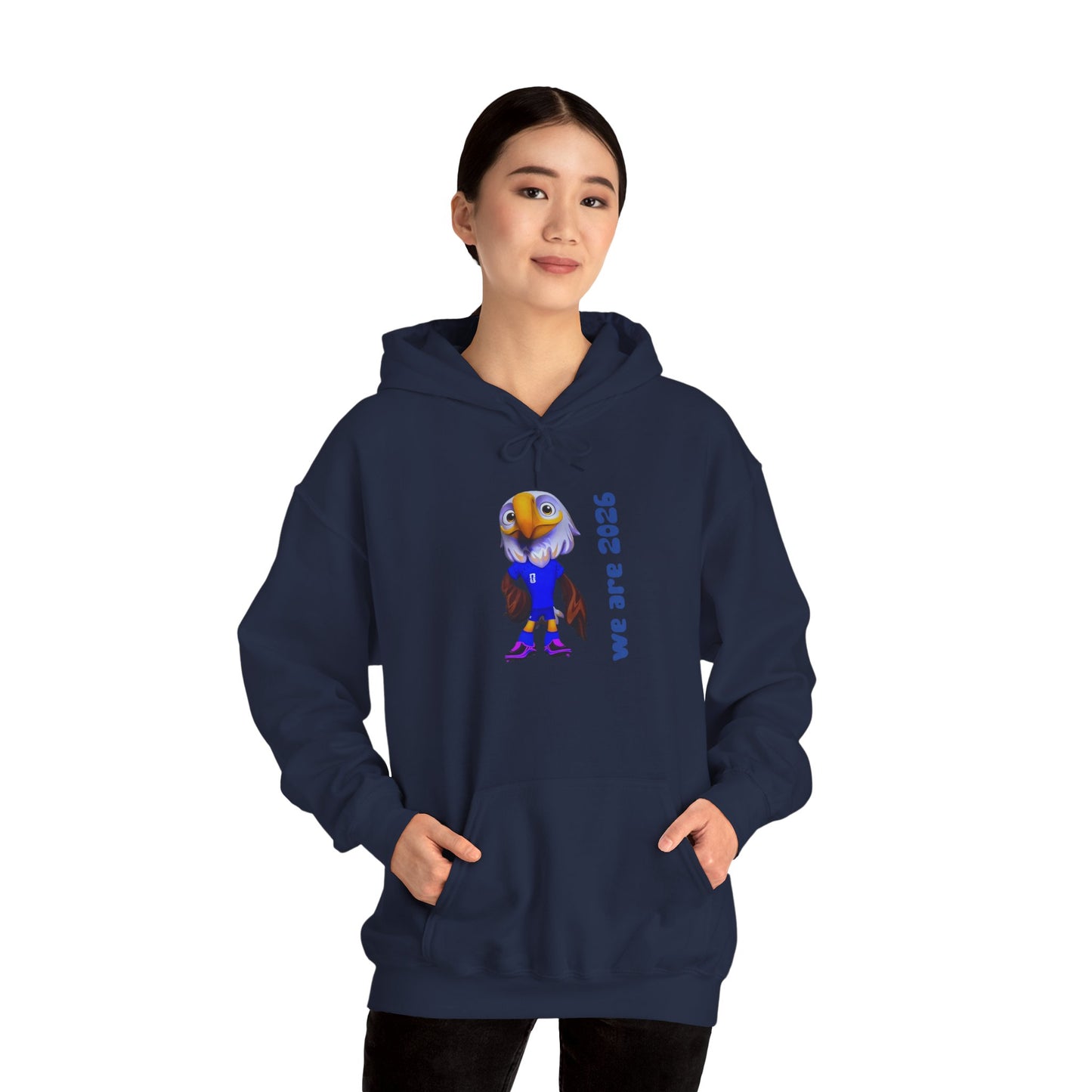 World Cup 2026 USA Eagle Mascot Hoodie — 'We Are 2026' Graphic Pullover