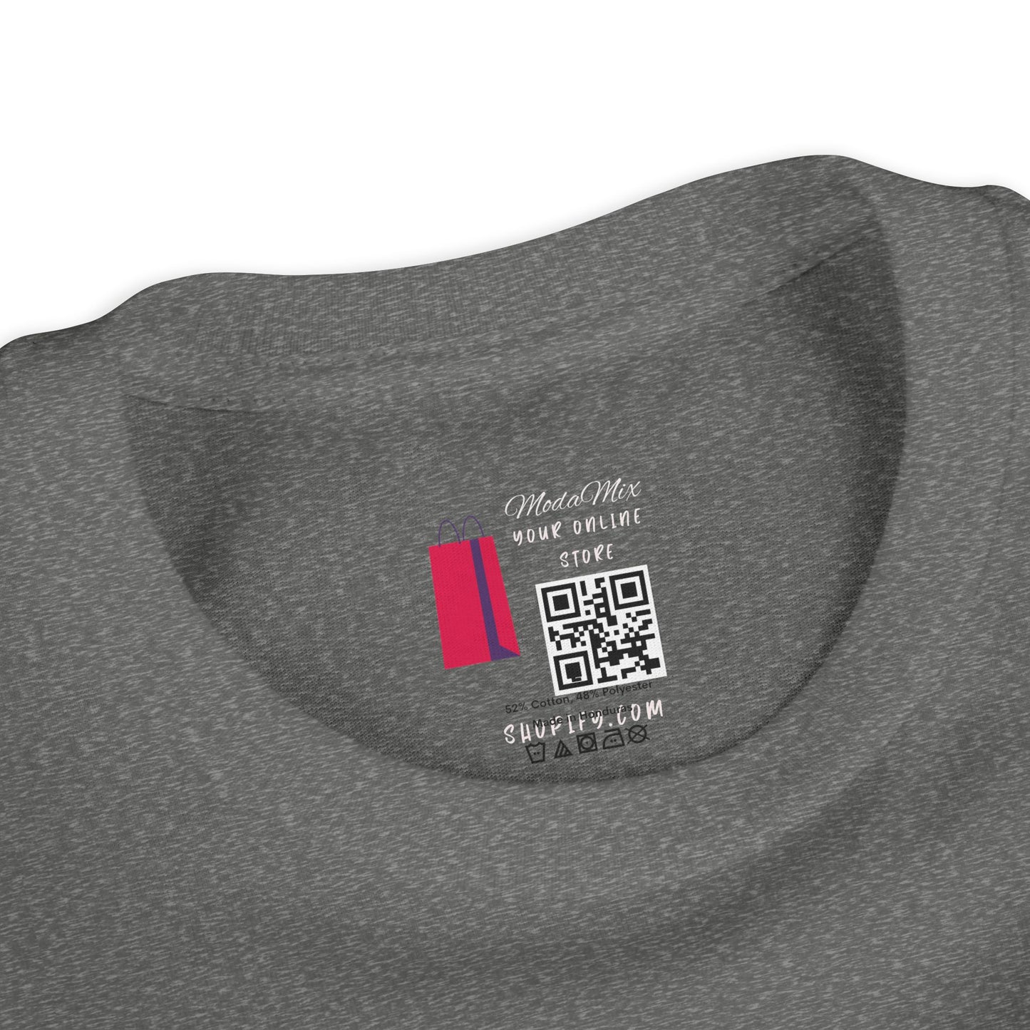 American Girl Youth Tee — Pink Script Stars Patriotic Kids Shirt